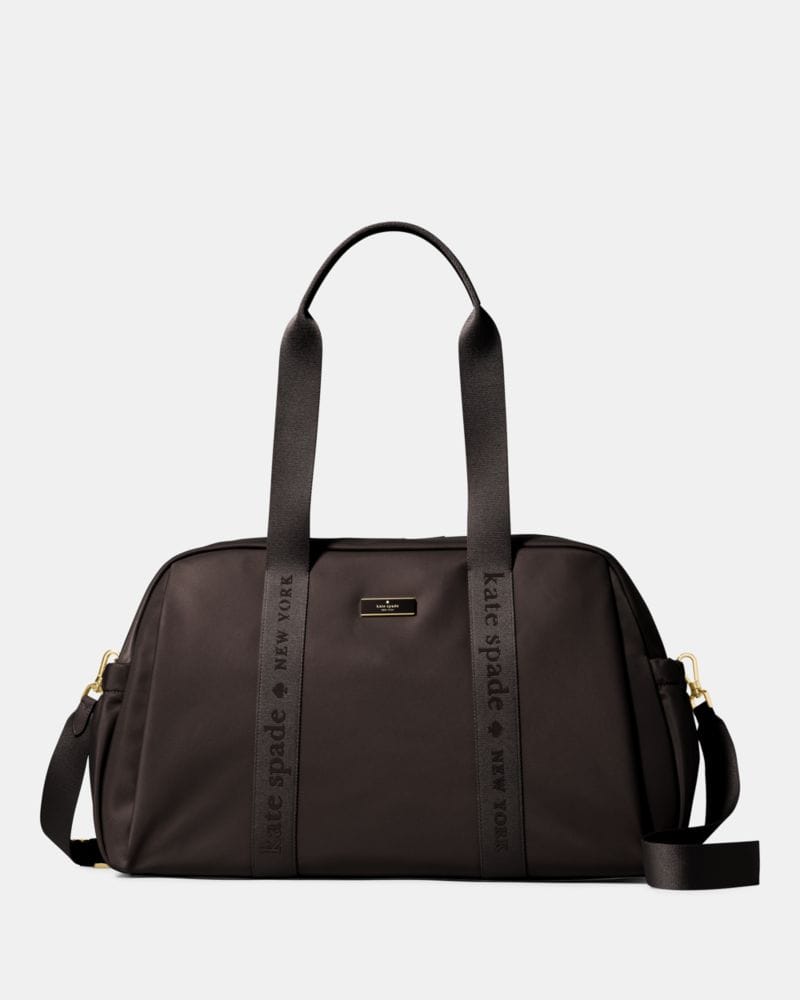 Kate Spade KateSpade Carter Nylon Weekender Bag Hot Fudge