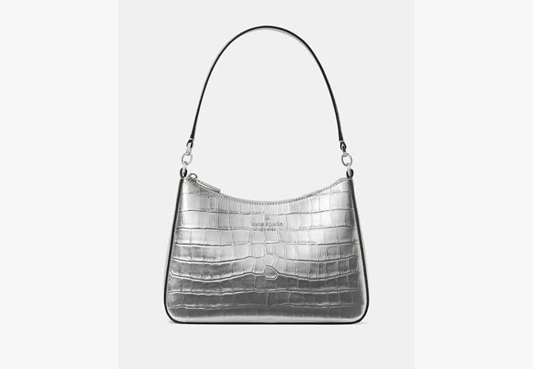 Kate Spade Margot Metallic Croc Embossed Convertible Shoulder Bag
