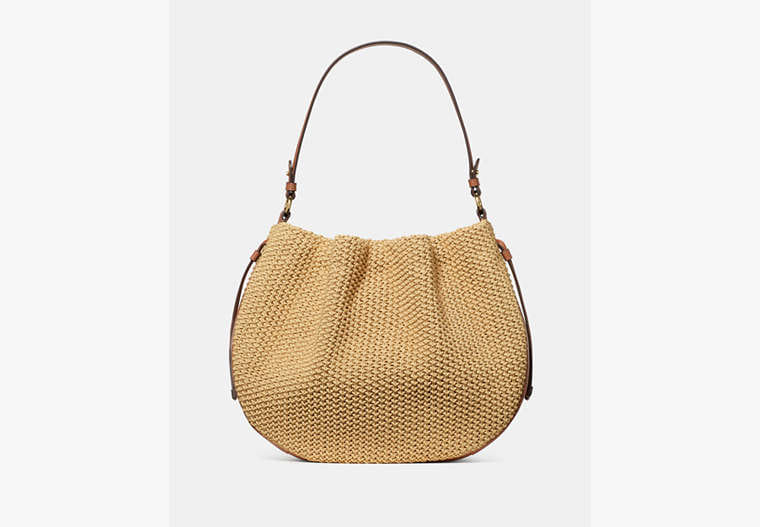 Kate Spade Pinch Straw Shoulder Bag