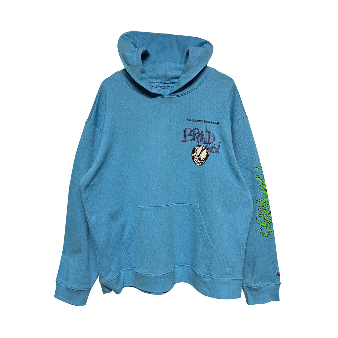 Chrome Hearts Matty Boy Brain Hoodie Light Blue