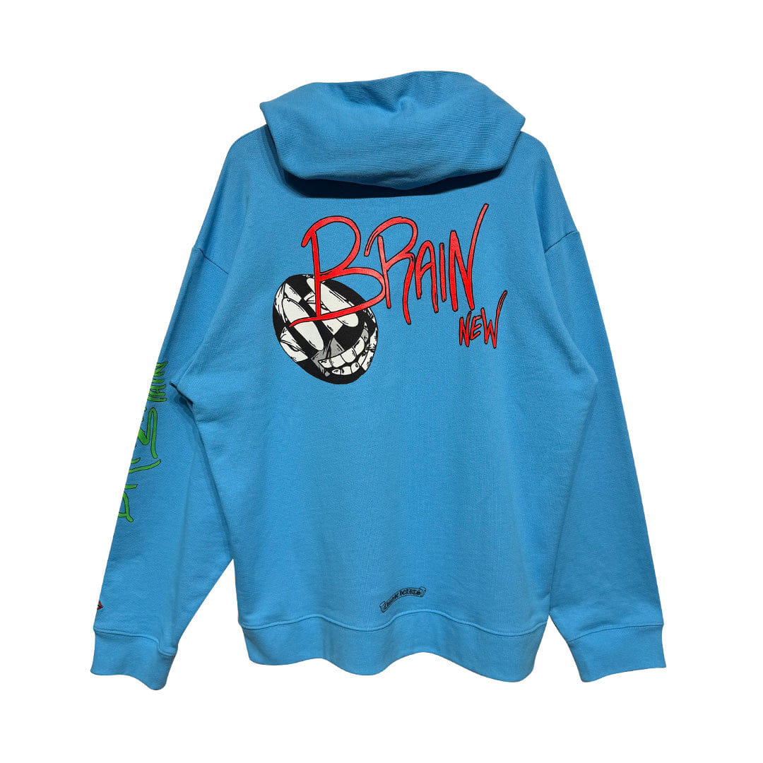 Chrome Hearts Matty Boy Brain Hoodie Light Blue