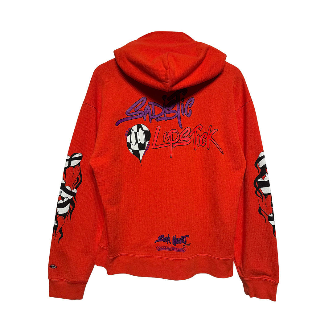 Chrome Hearts Matty Boy Sadistic Lipstick Hoodie Orange