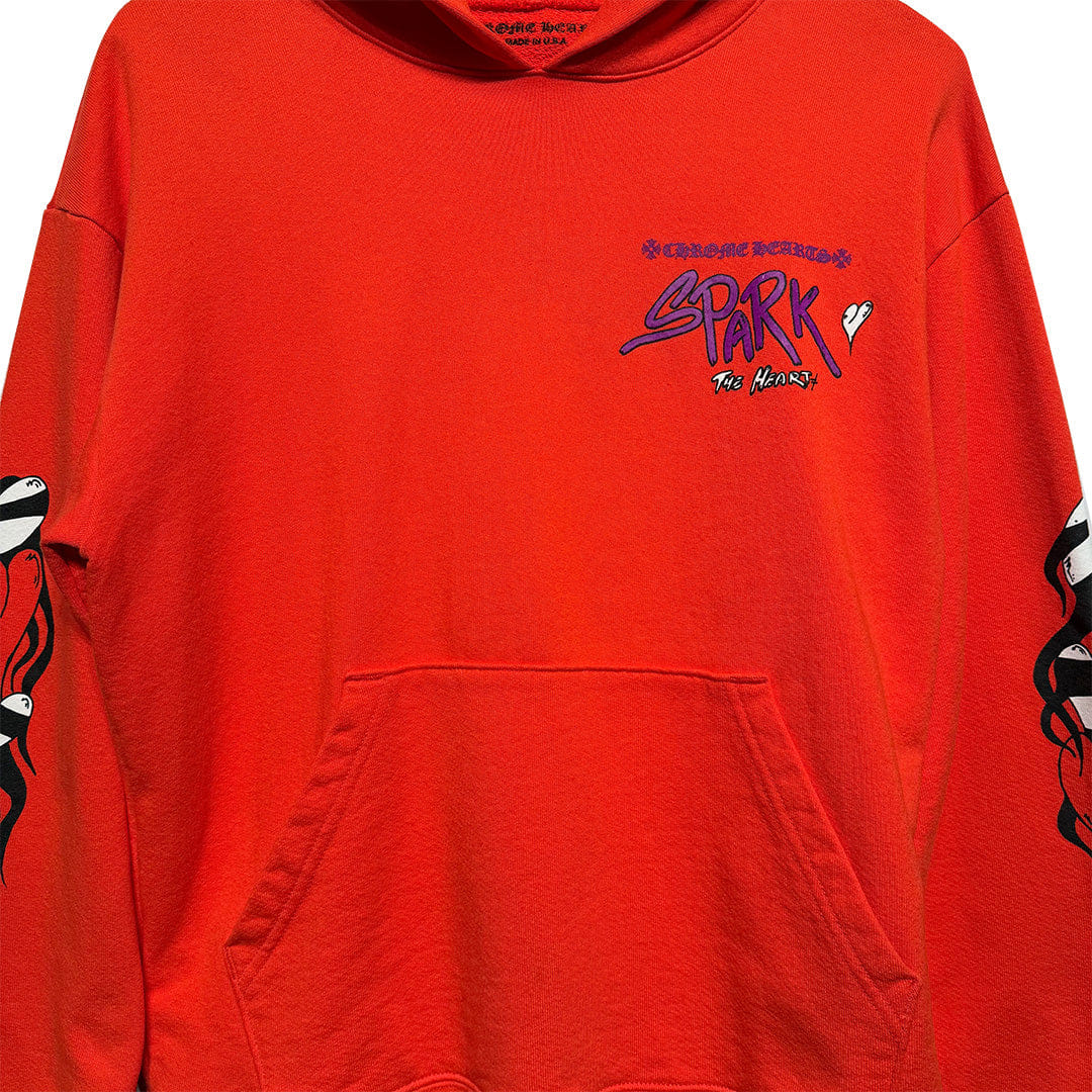 Chrome Hearts Matty Boy Sadistic Lipstick Hoodie Orange