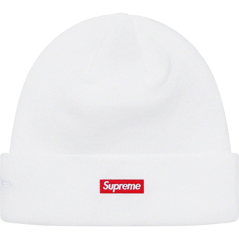 Supreme New Era Swarovski S Logo Beanie (White)