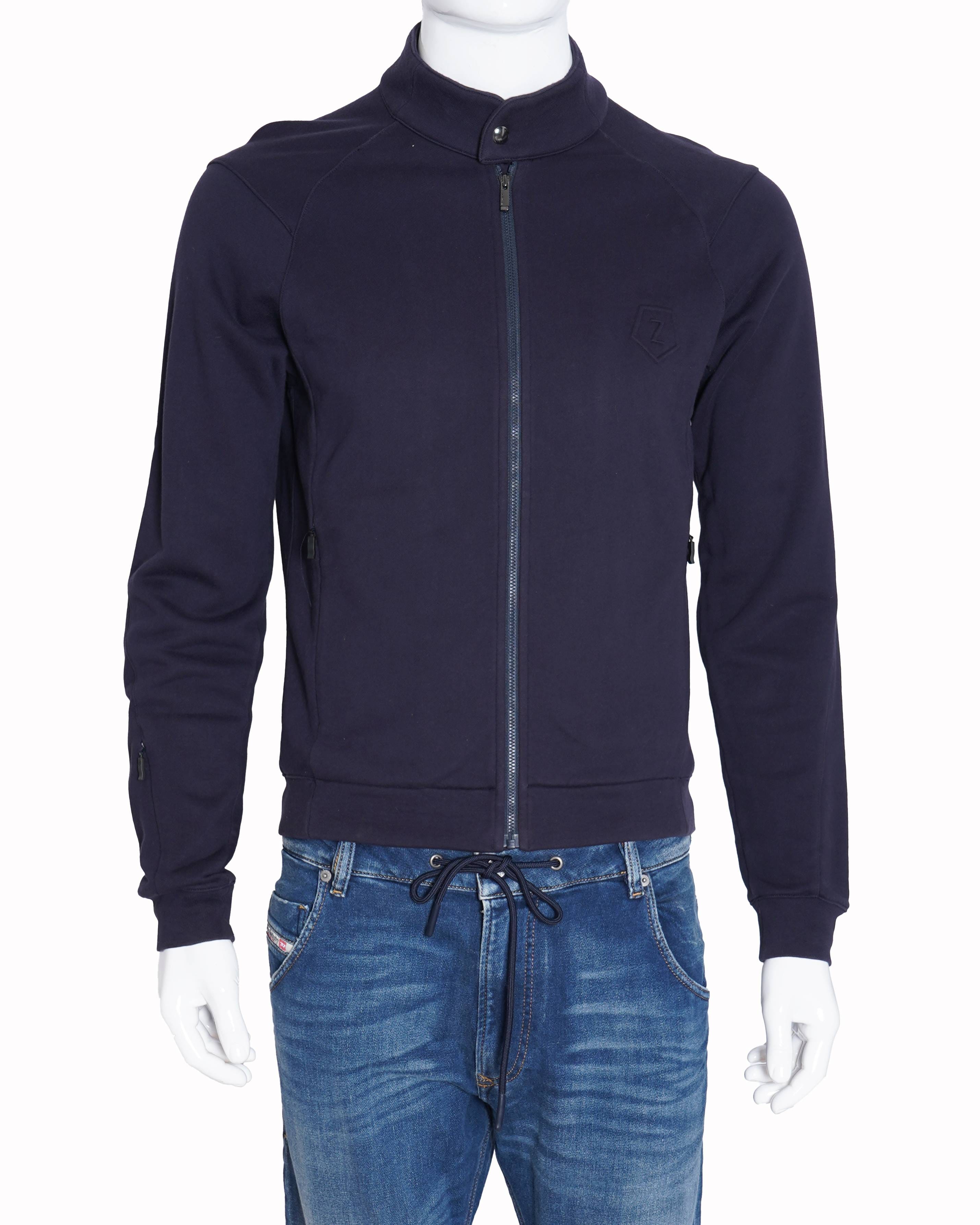 Zegna Blue zipper jacket for men