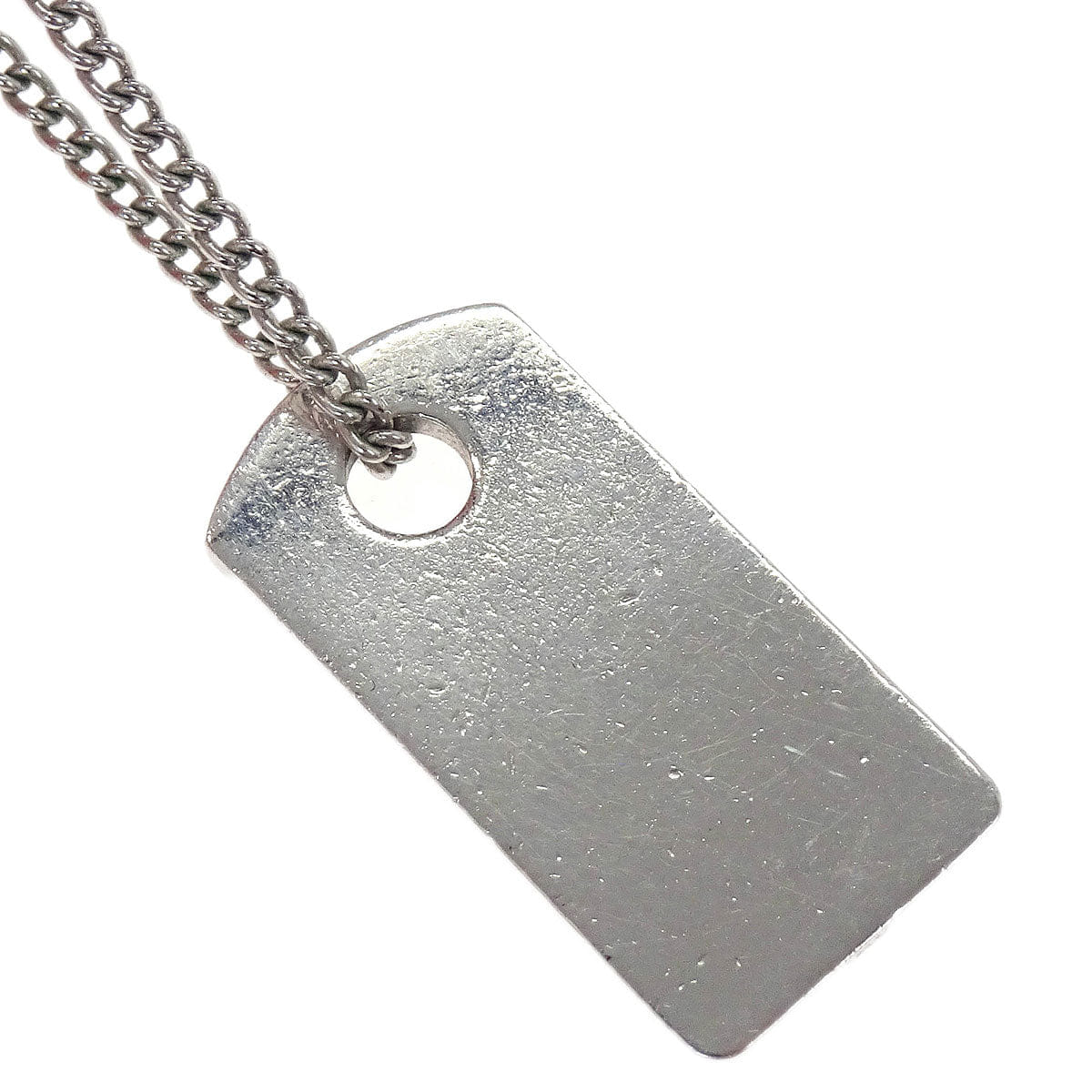 Christian Dior Necklace Pendant Silver Rhinestone