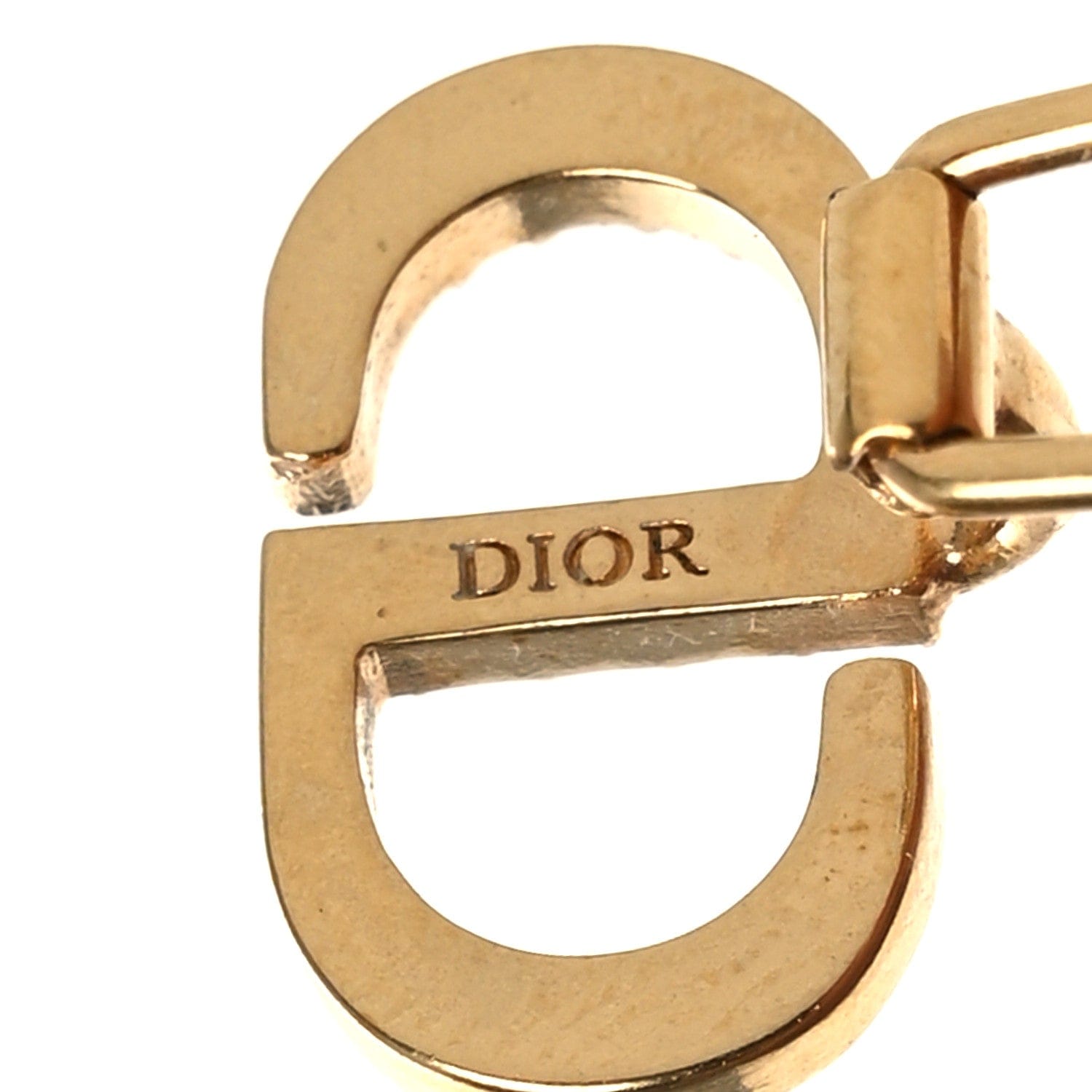 Christian Dior Crystal Clair D Lune Clip On Earrings Gold