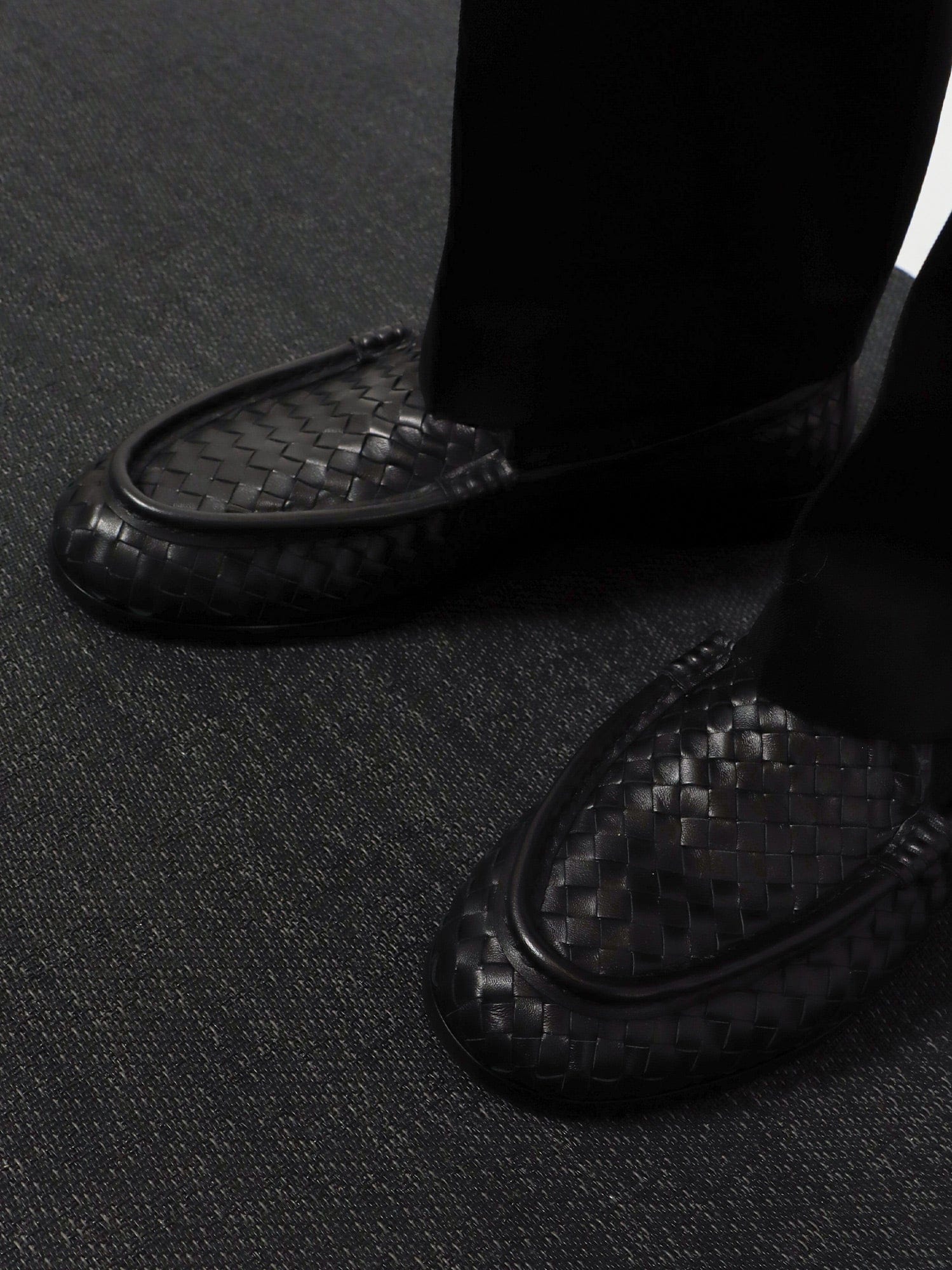Bottega Veneta Silenzio leather loafers with Intrecciato motif