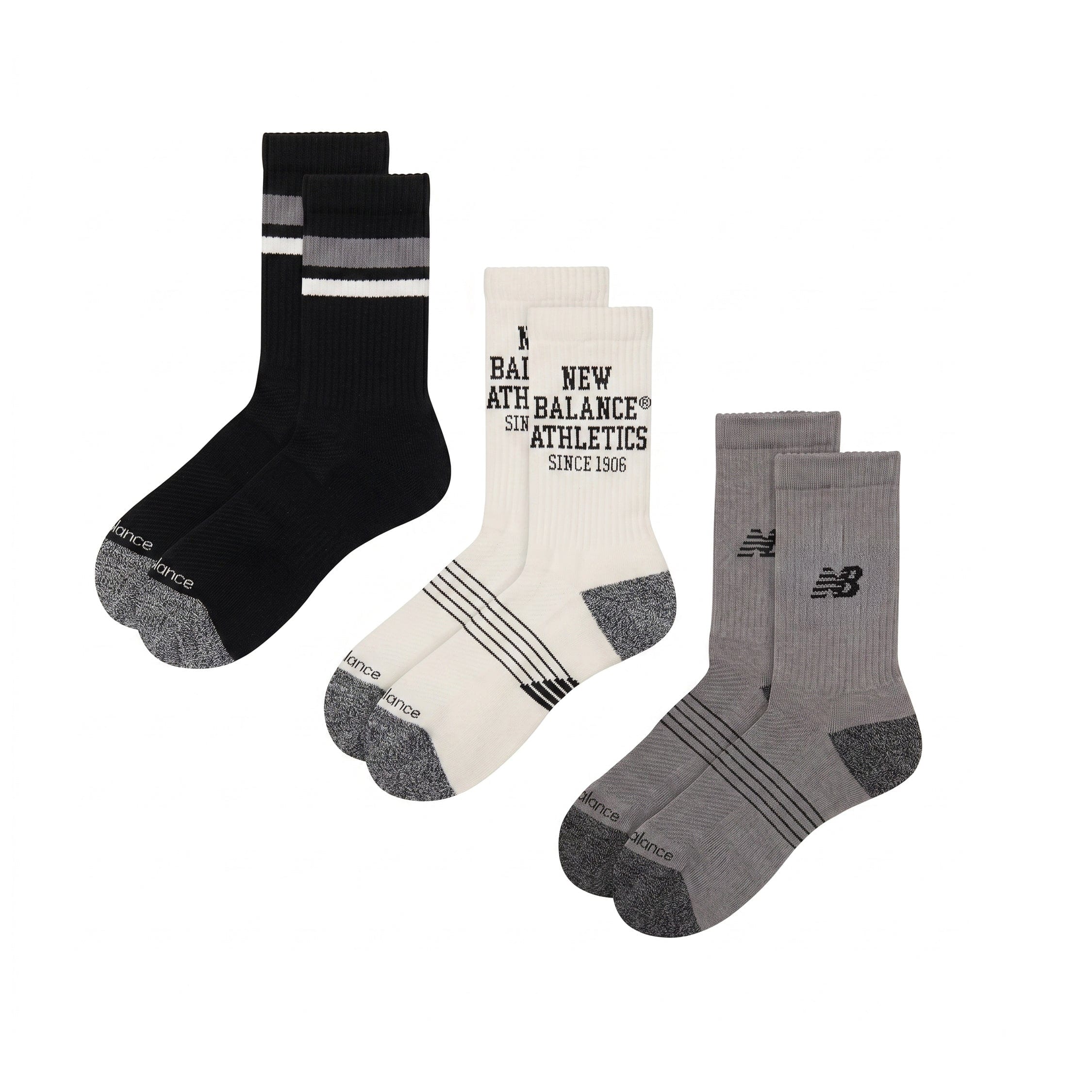 New Balance Active Graphic Crew Socks 3 Pack
