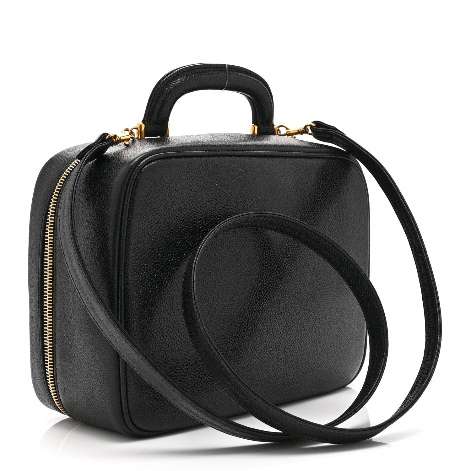 Chanel Caviar Timeless CC Vanity Case Black