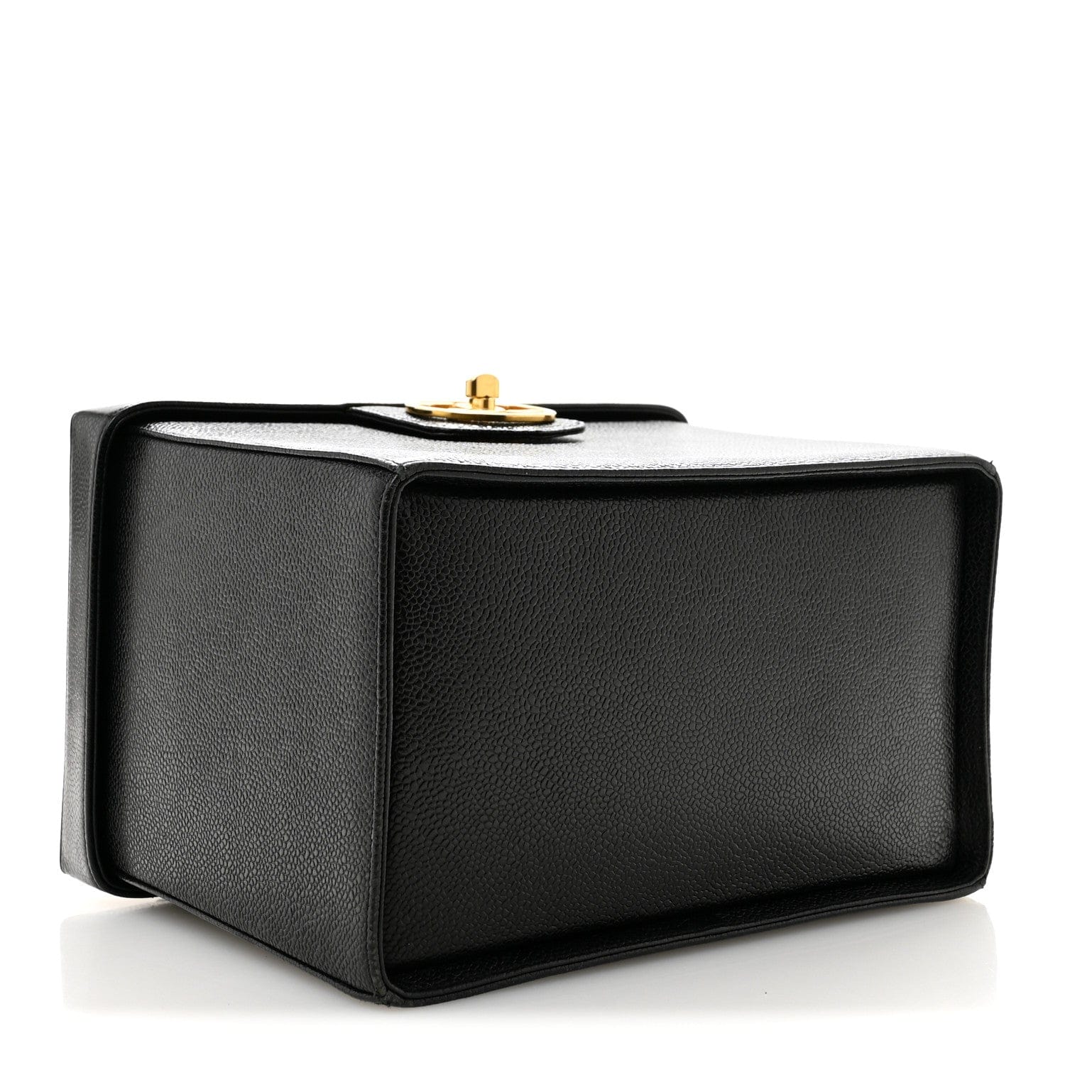 Chanel Caviar Vanity Train Case Black