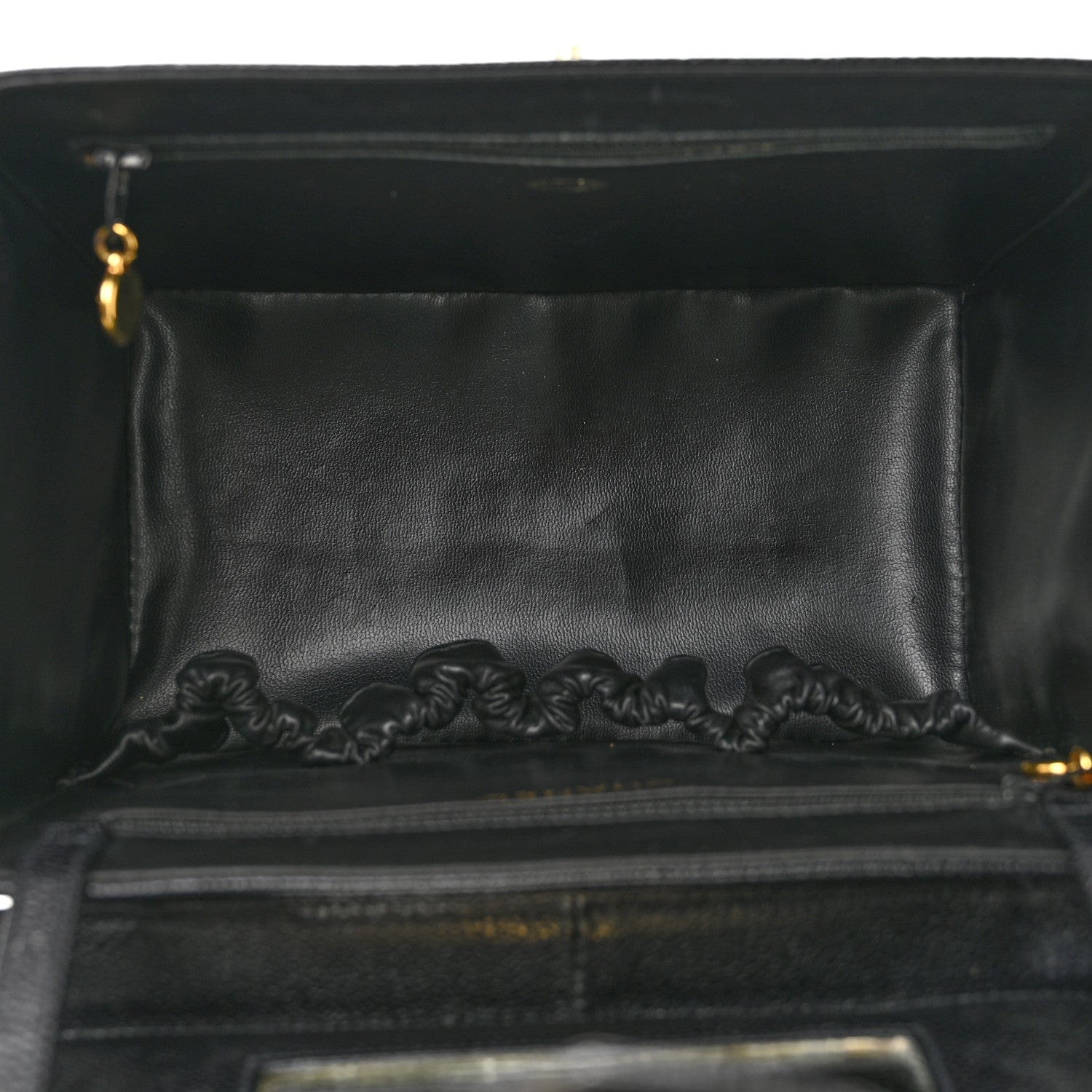 Chanel Caviar Vanity Train Case Black