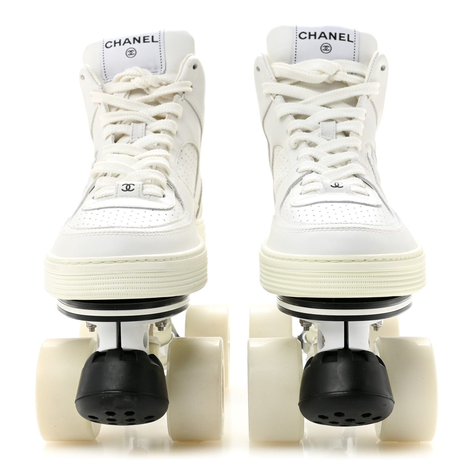 Chanel Calfskin Womens Roller Skates 39 White