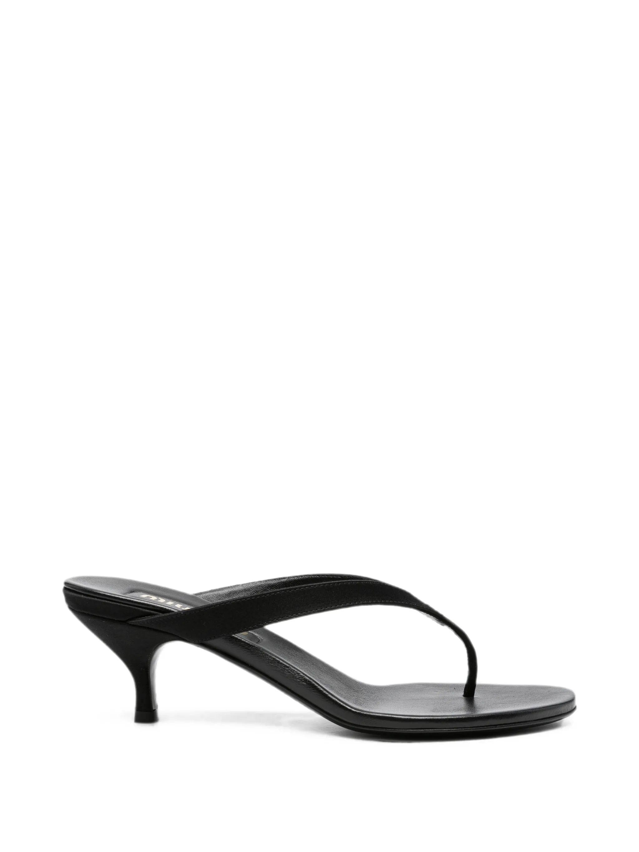 Miu Miu thong - strap kitten - heel sandals