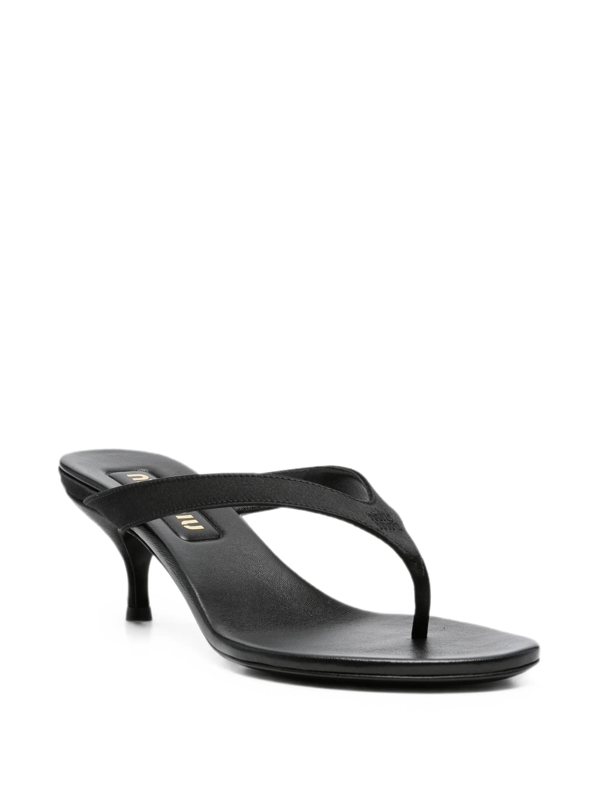 Miu Miu thong - strap kitten - heel sandals