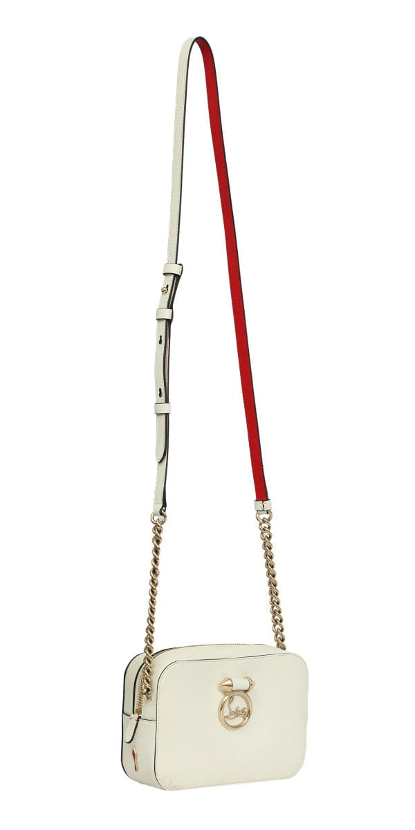 Christian Louboutin Rubylou White Logo Crossbody Bag