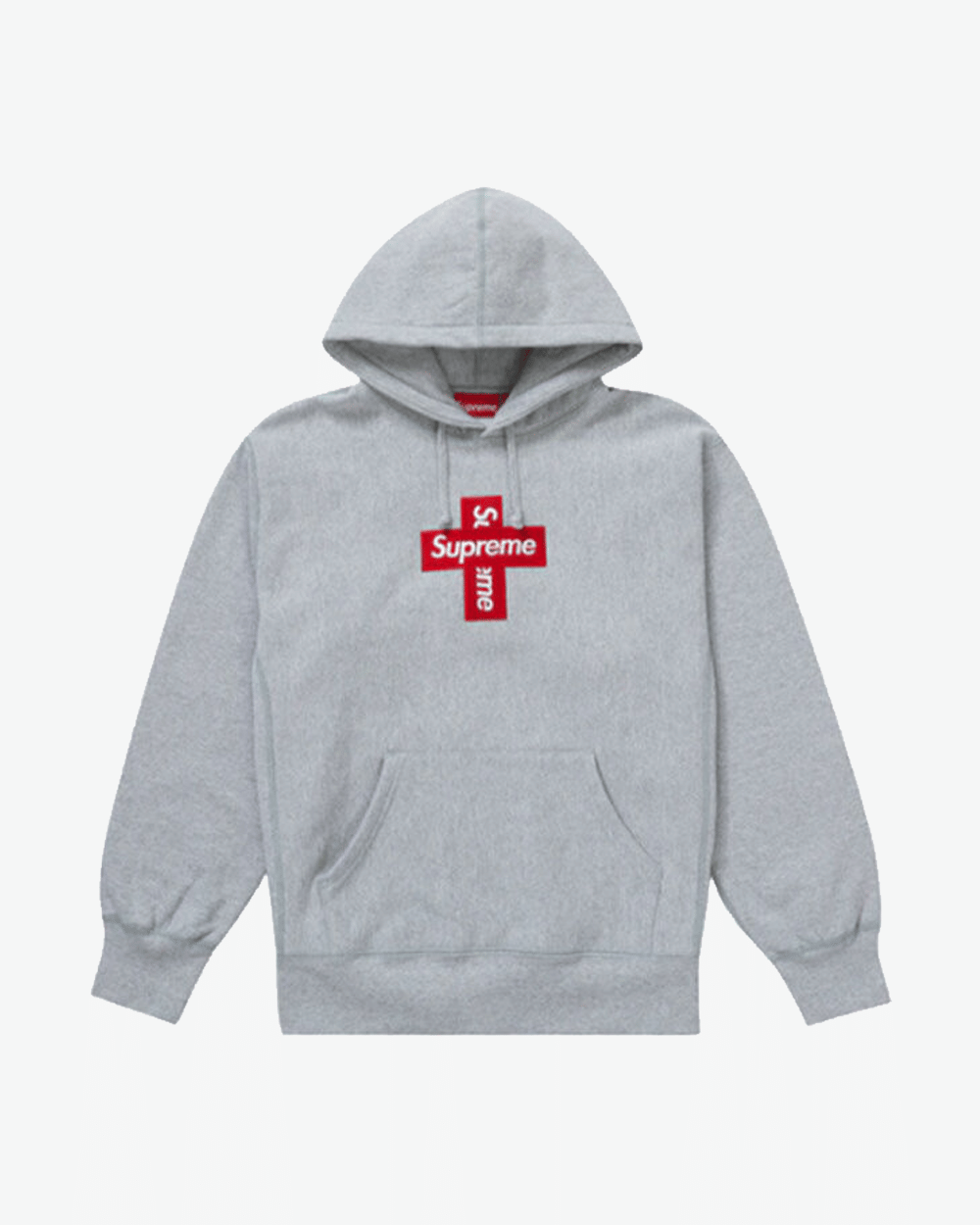 SUPREME FW20 CROSS BOX LOGO GREY HOODIE