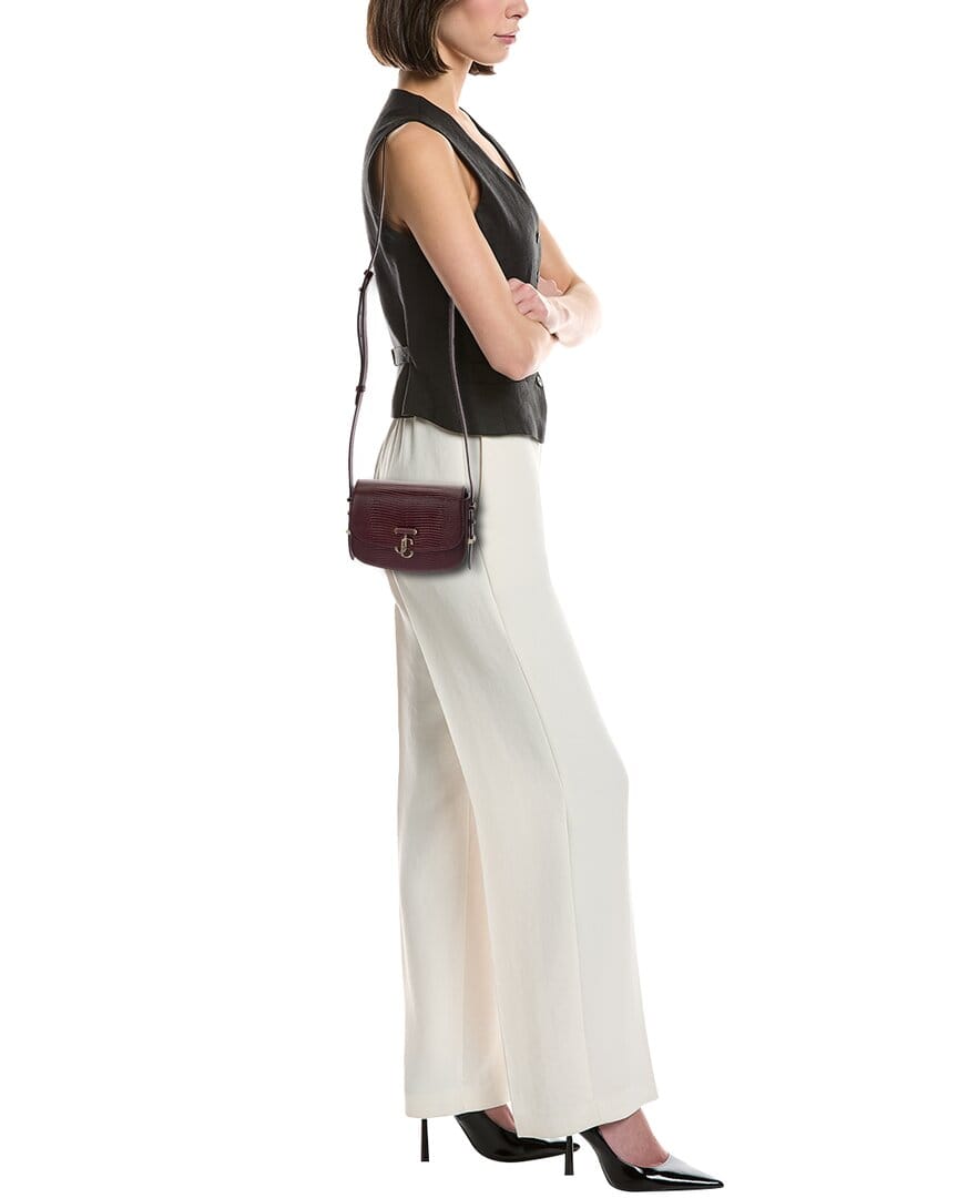 Jimmy Choo Lizard - Embossed Leather Crossbody