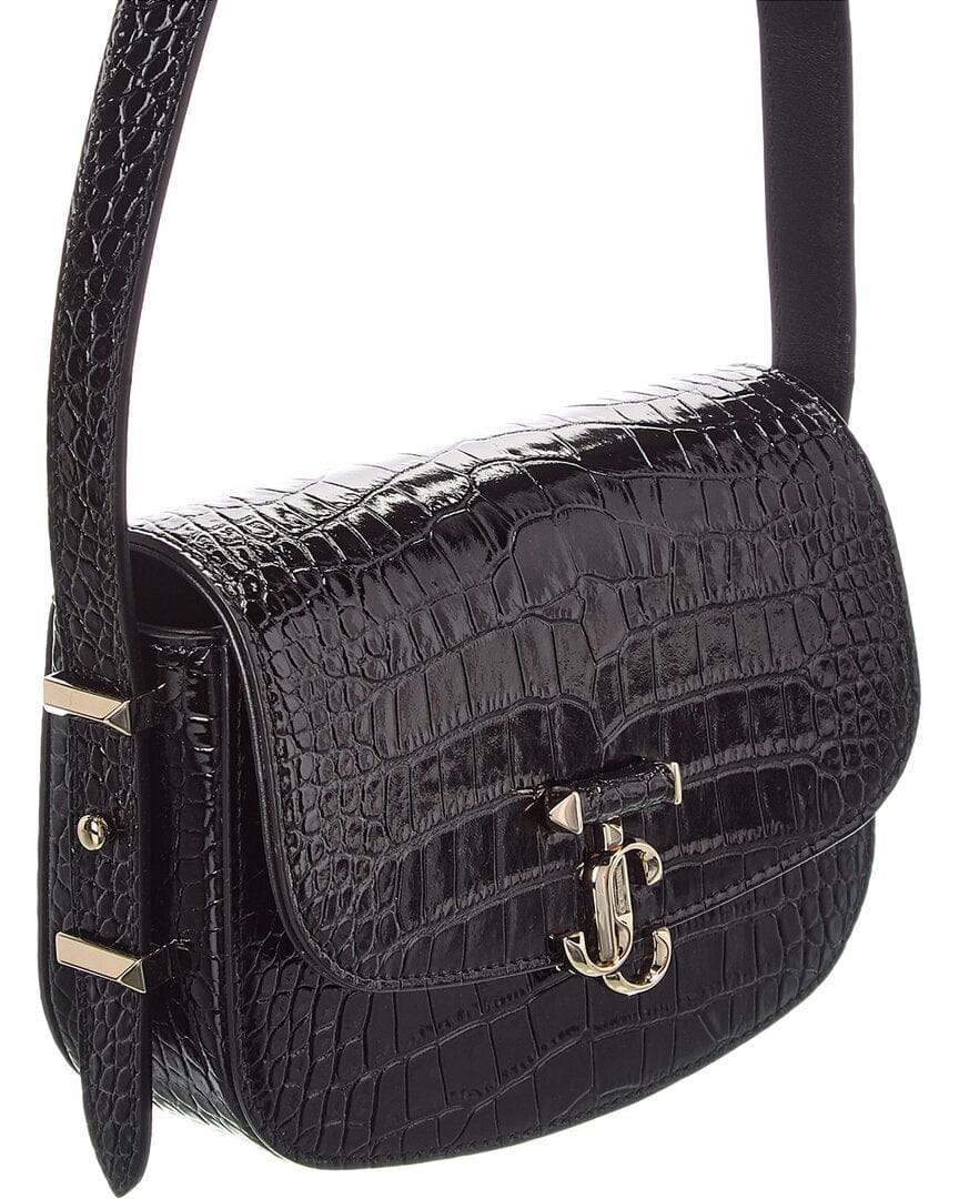 Jimmy Choo Croc - Embossed Leather Crossbody