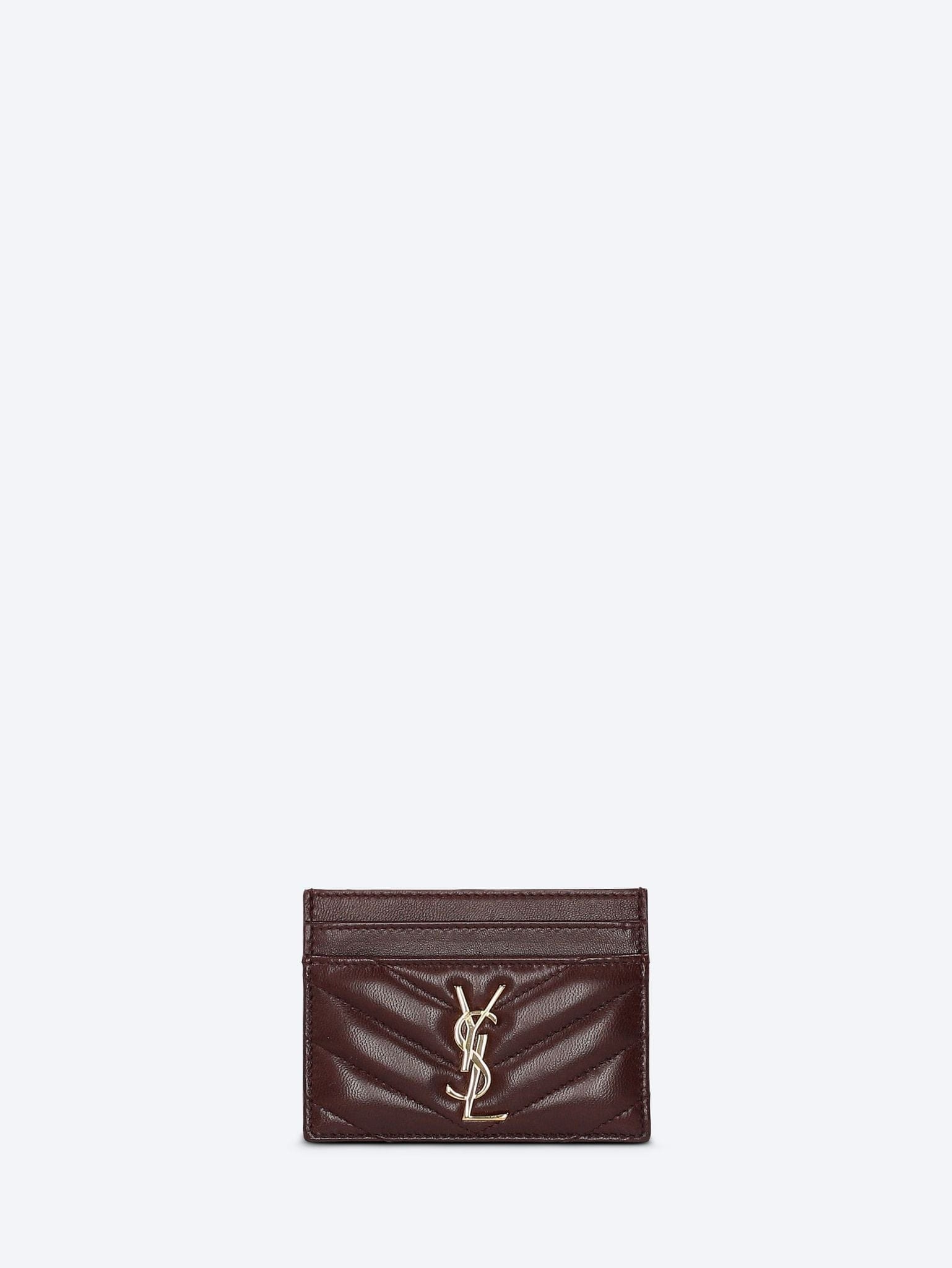 Saint Laurent Cassandre lambskin card case