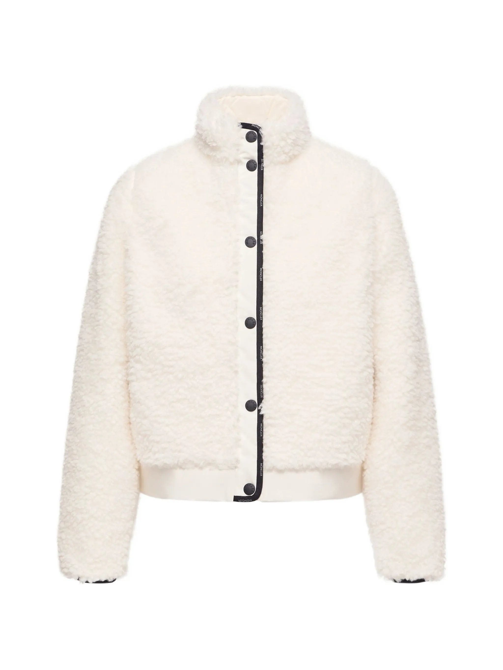 Moncler fleece zip - up jacket