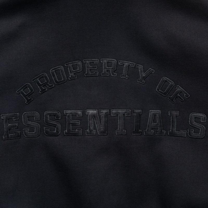 Fear Of God Essentials Property Lounge Half Zip Hoodie - Black