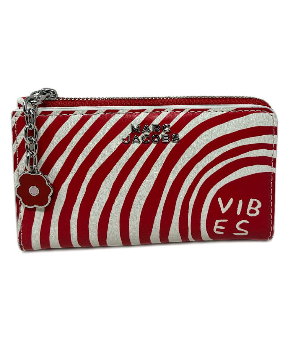 Marc Jacobs x David Shrigley Red and White Wallet