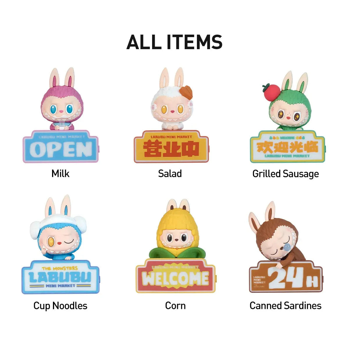 Pop Mart The Monsters Labubu Wacky Mart Series - Fridge Magnet Blind Box