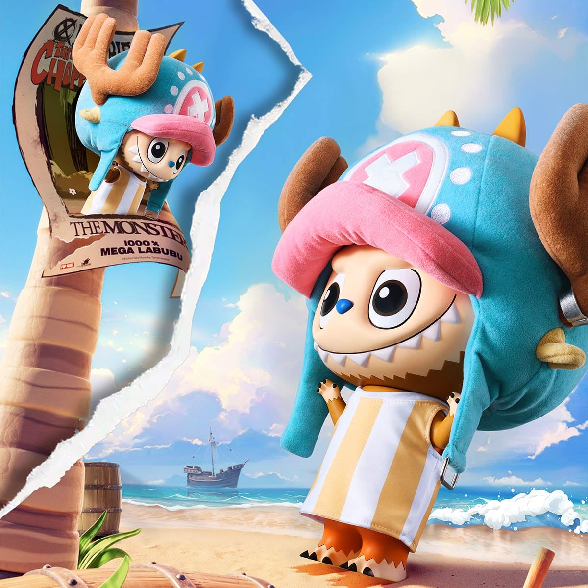 POP MART Mega Labubu 400% Tony Tony Chopper