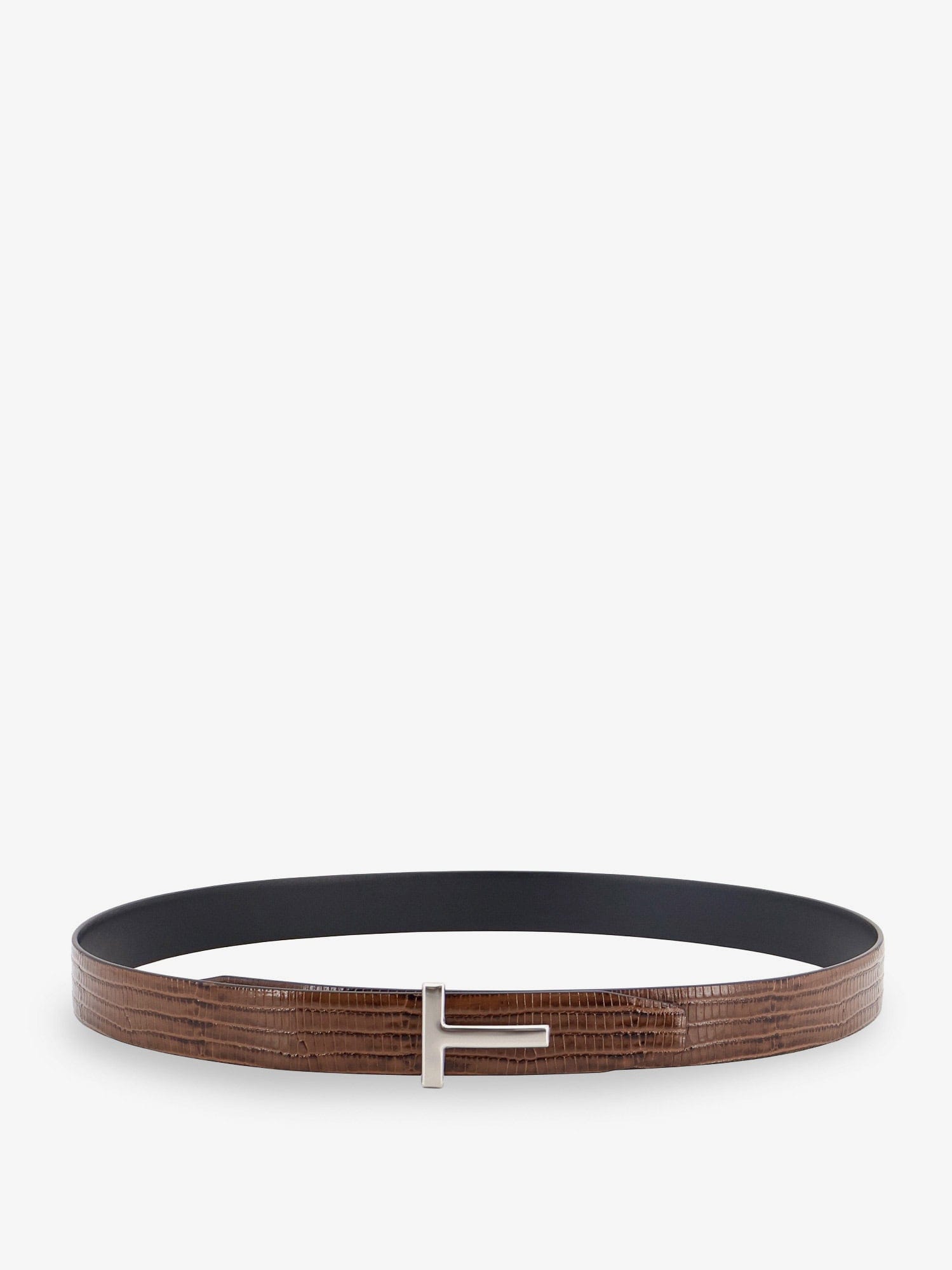 TOM FORD Crocodile - effect leather belt