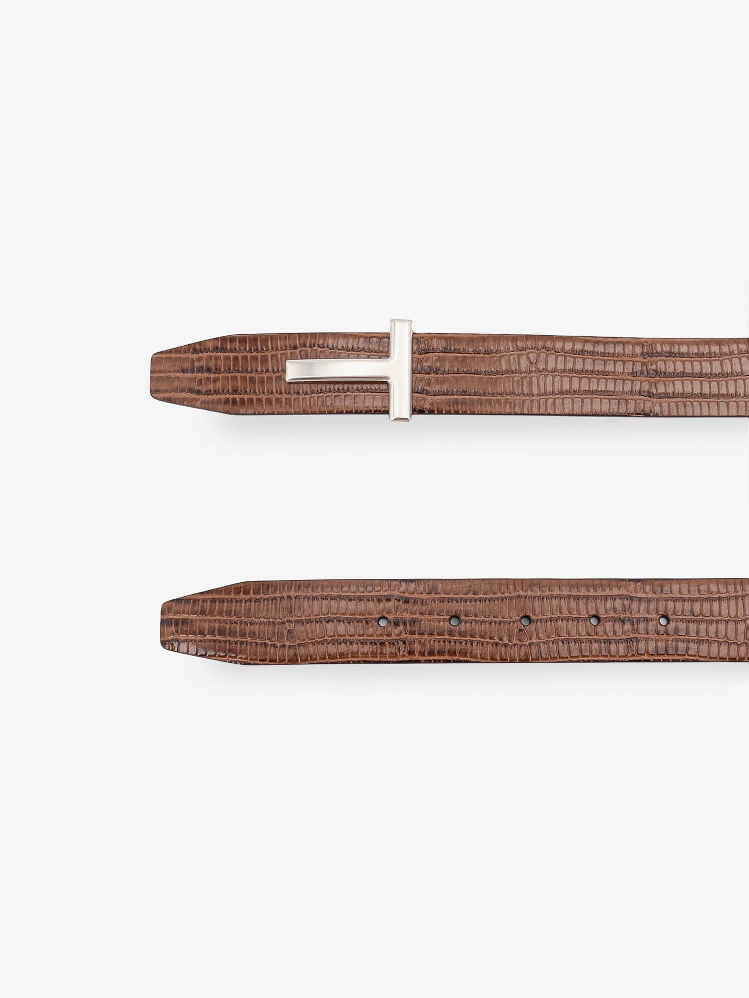 TOM FORD Crocodile - effect leather belt
