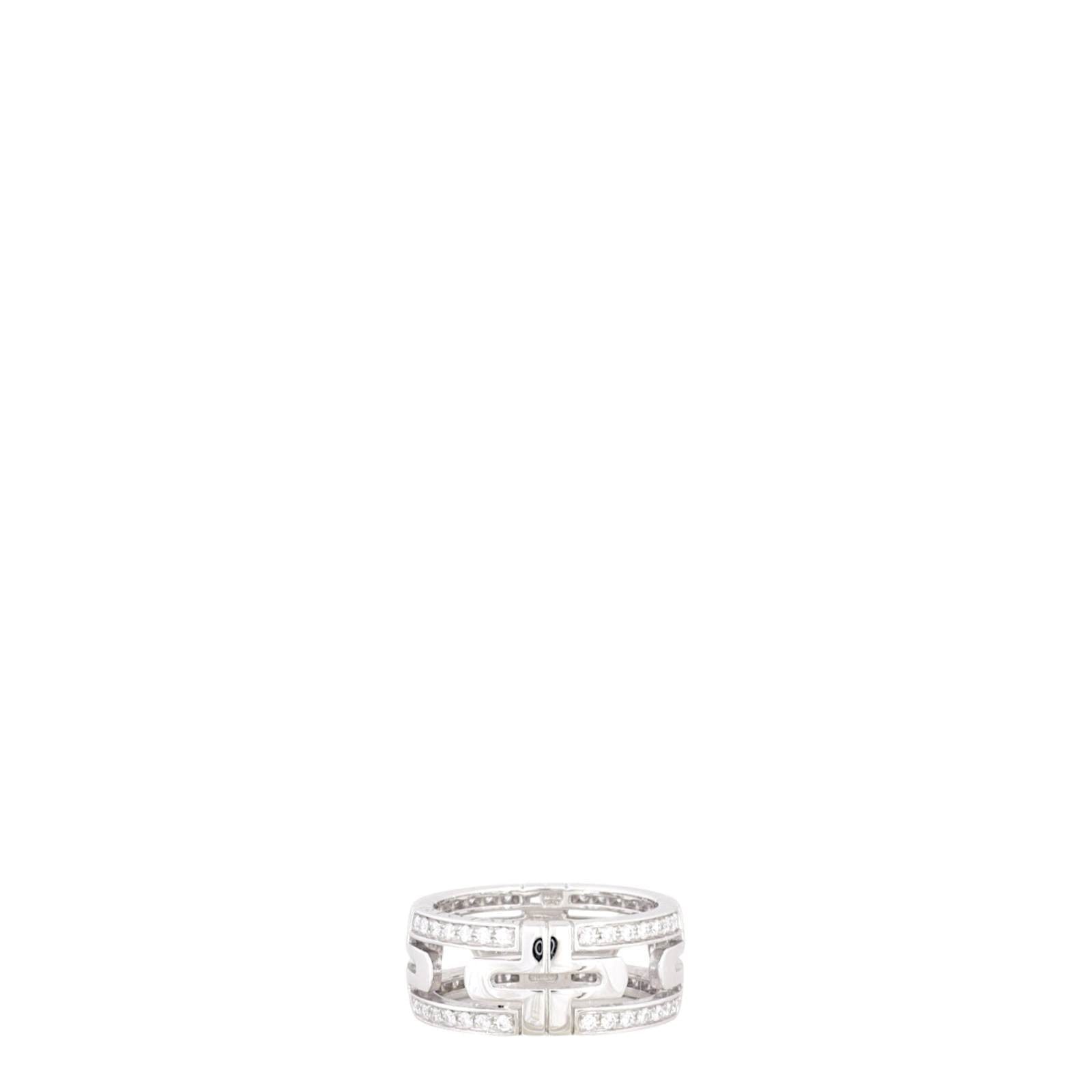 Bvlgari Parentesi 18k White Gold Diamond Ring
