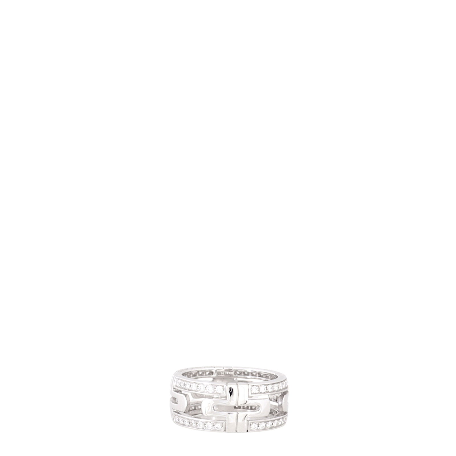 Bvlgari Parentesi 18k White Gold Diamond Ring