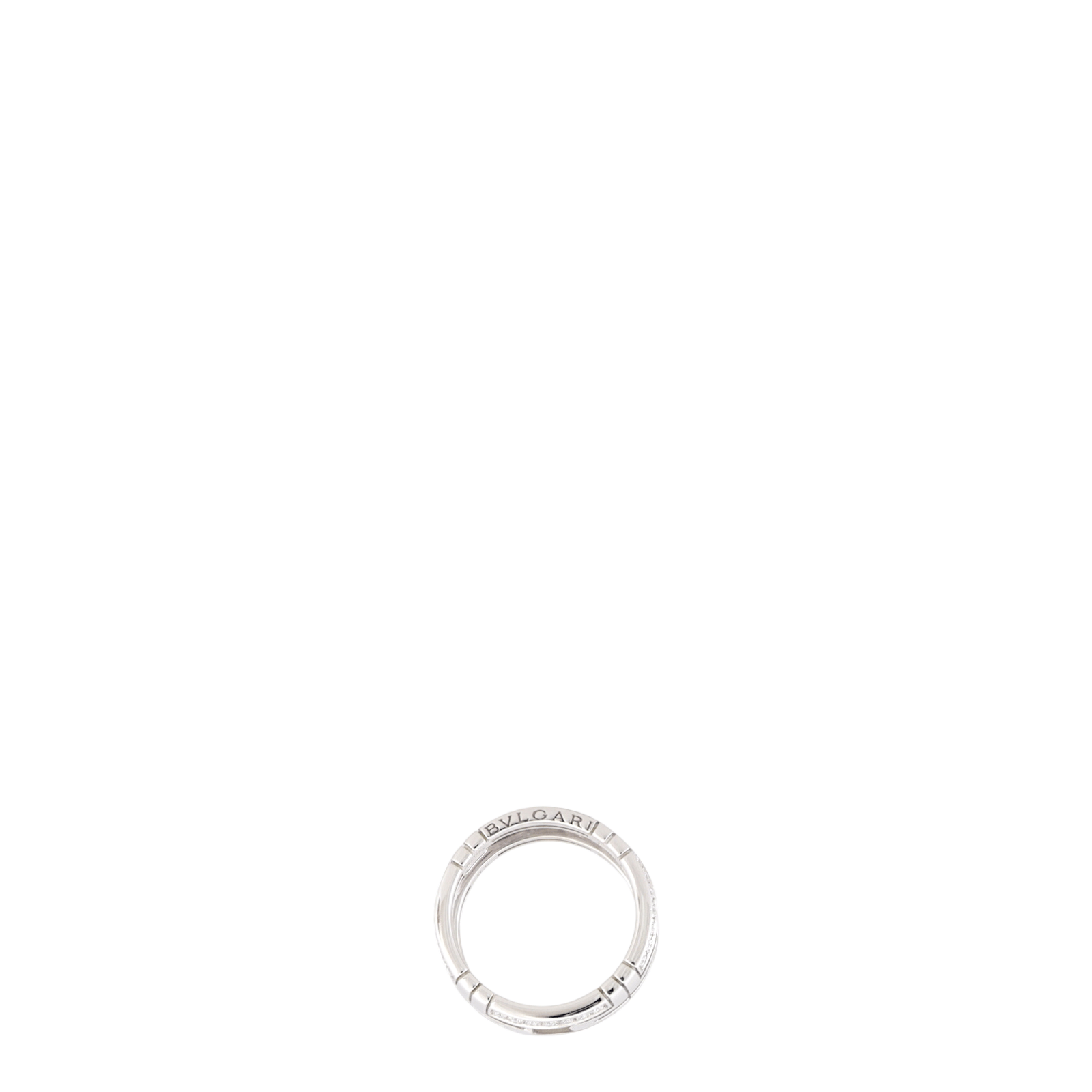Bvlgari Parentesi 18k White Gold Diamond Ring