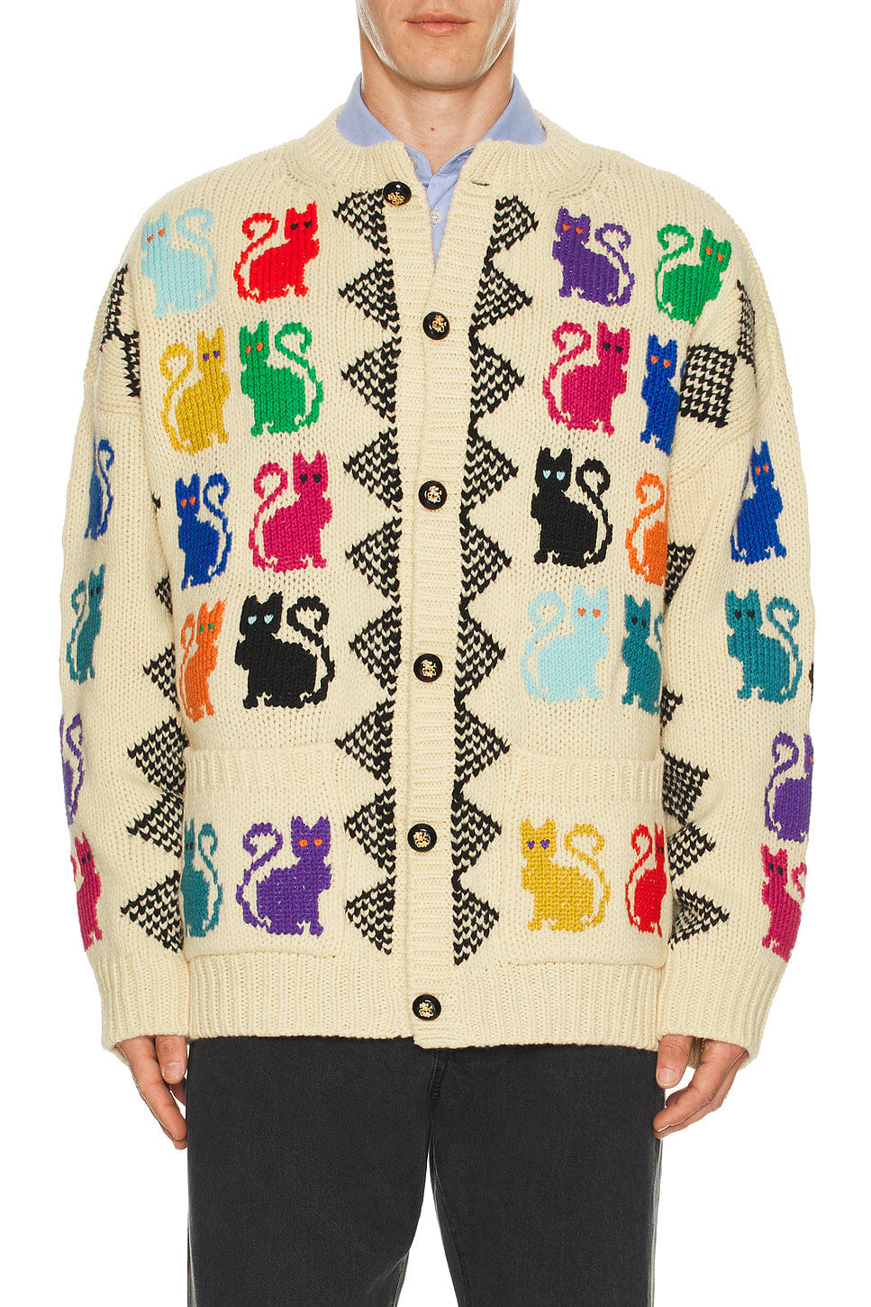 Valentino Wool Cat Cardigan