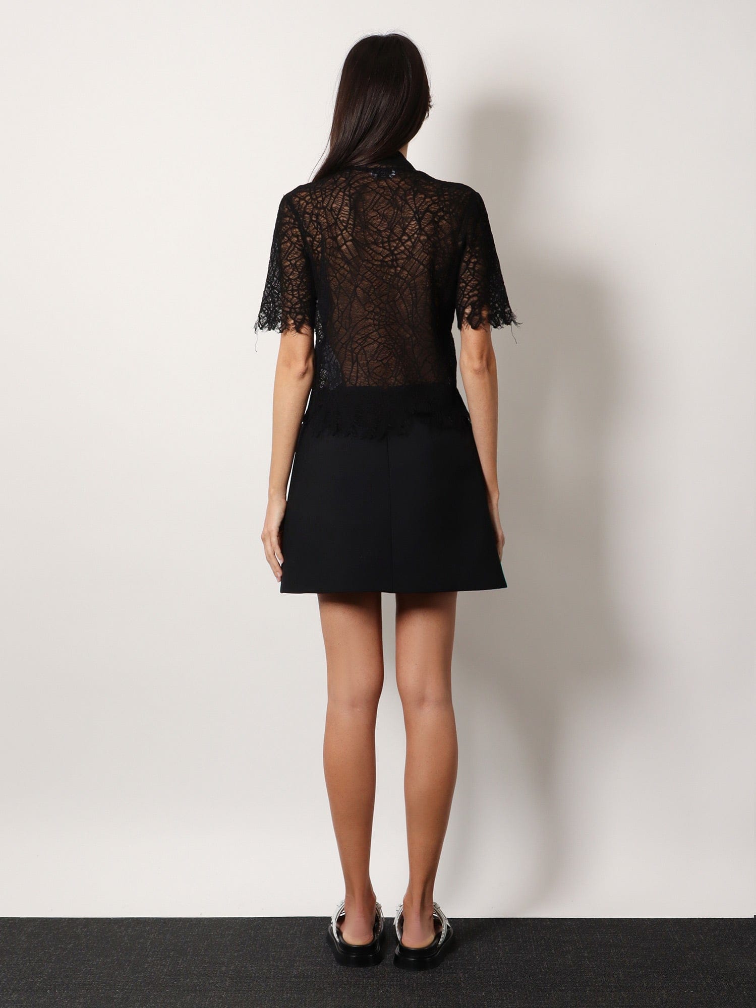Alexander McQueen Mini lenght wool skirt