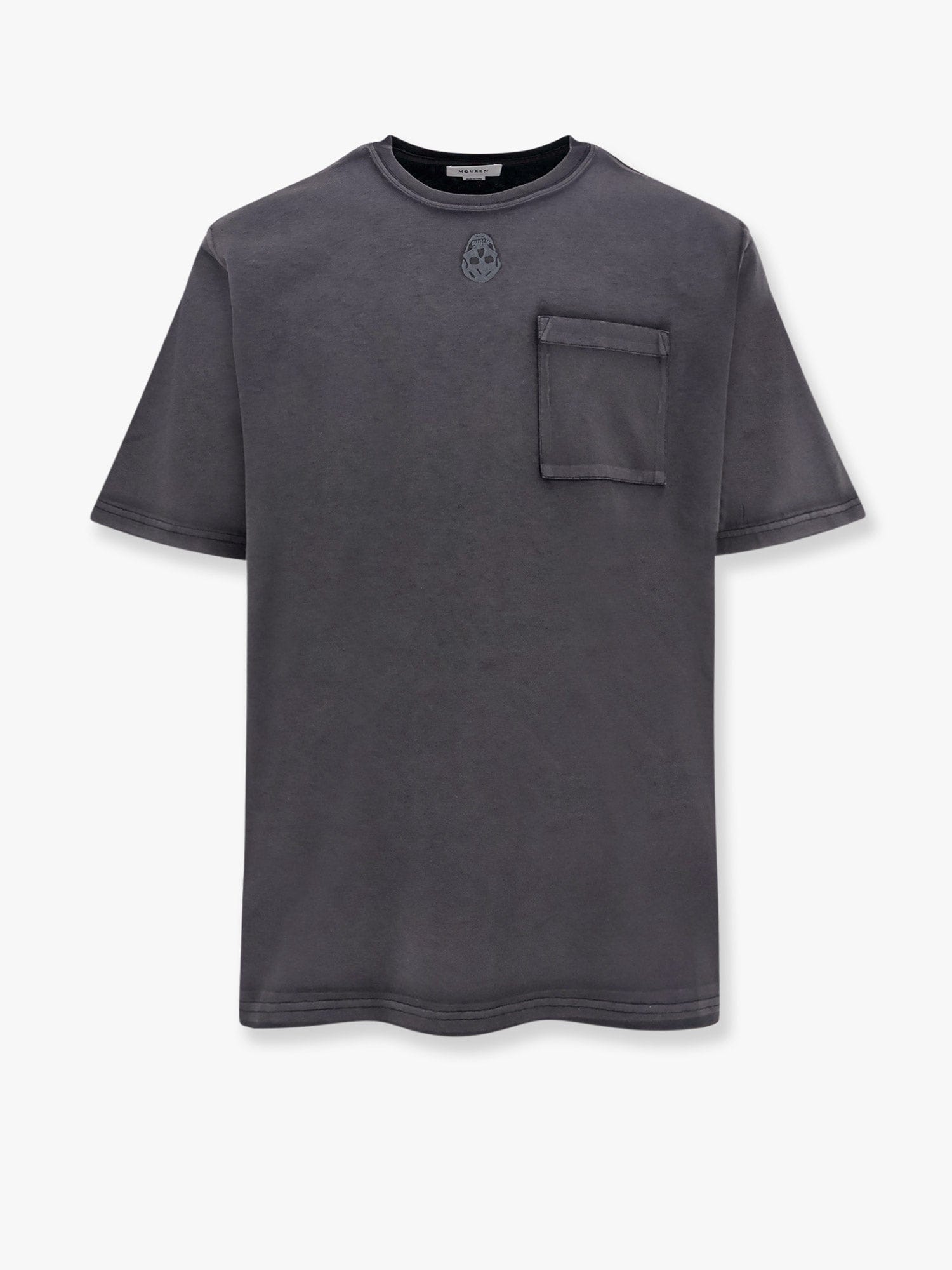 Alexander McQueen Cotton t - shirt with frontal iconic skull