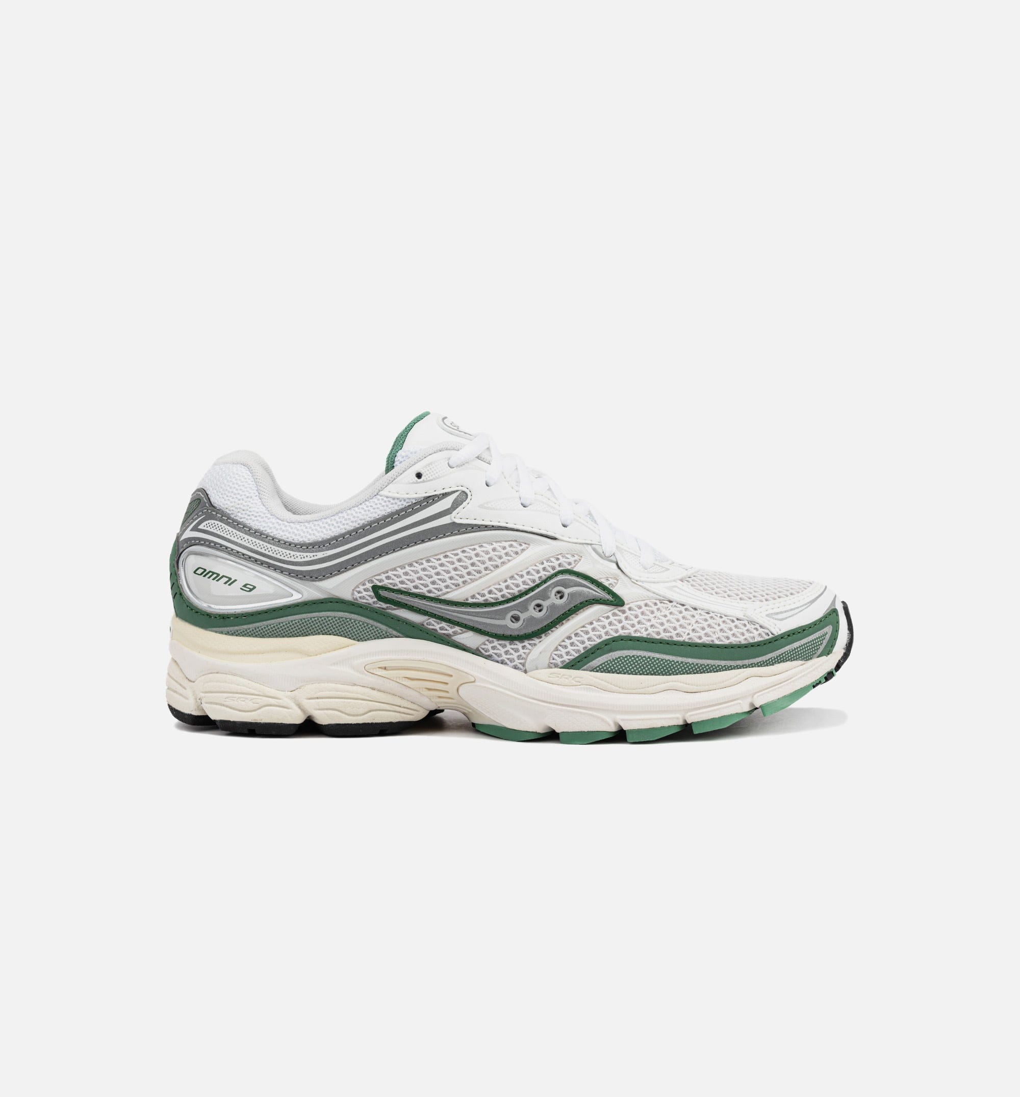 Saucony Progrid Omni 9 Cloud Mens Lifestyle Shoe - Ivory/Green