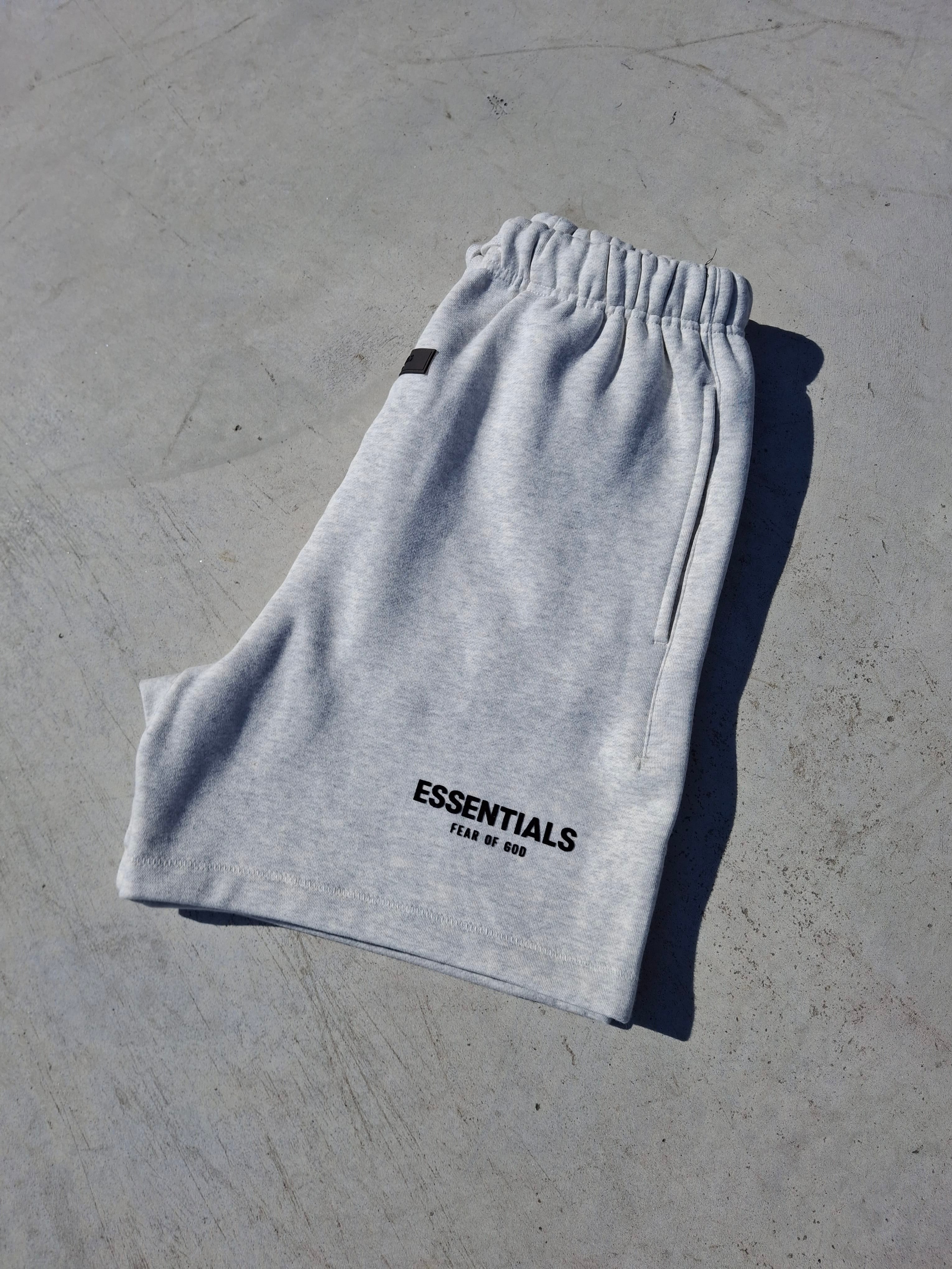 Fear of God Essentials Sweat Short Light Oatmeal SS22