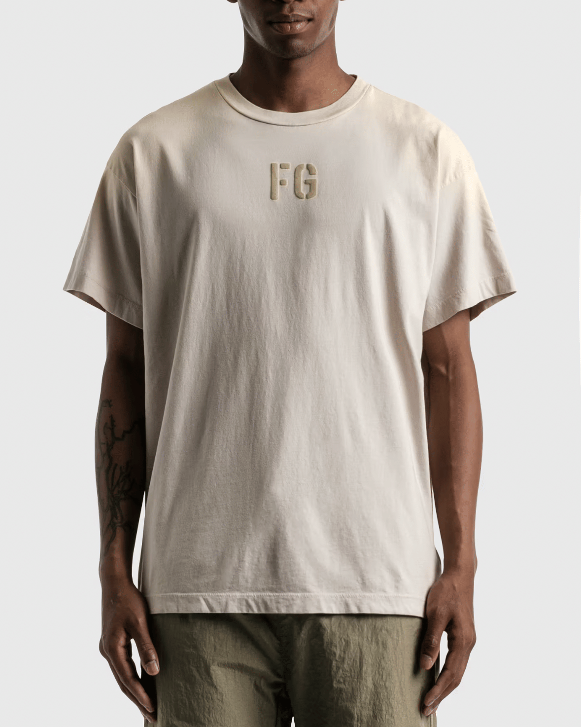 Fear of God FG T-Shirt Vintage Concrete White (SS21)