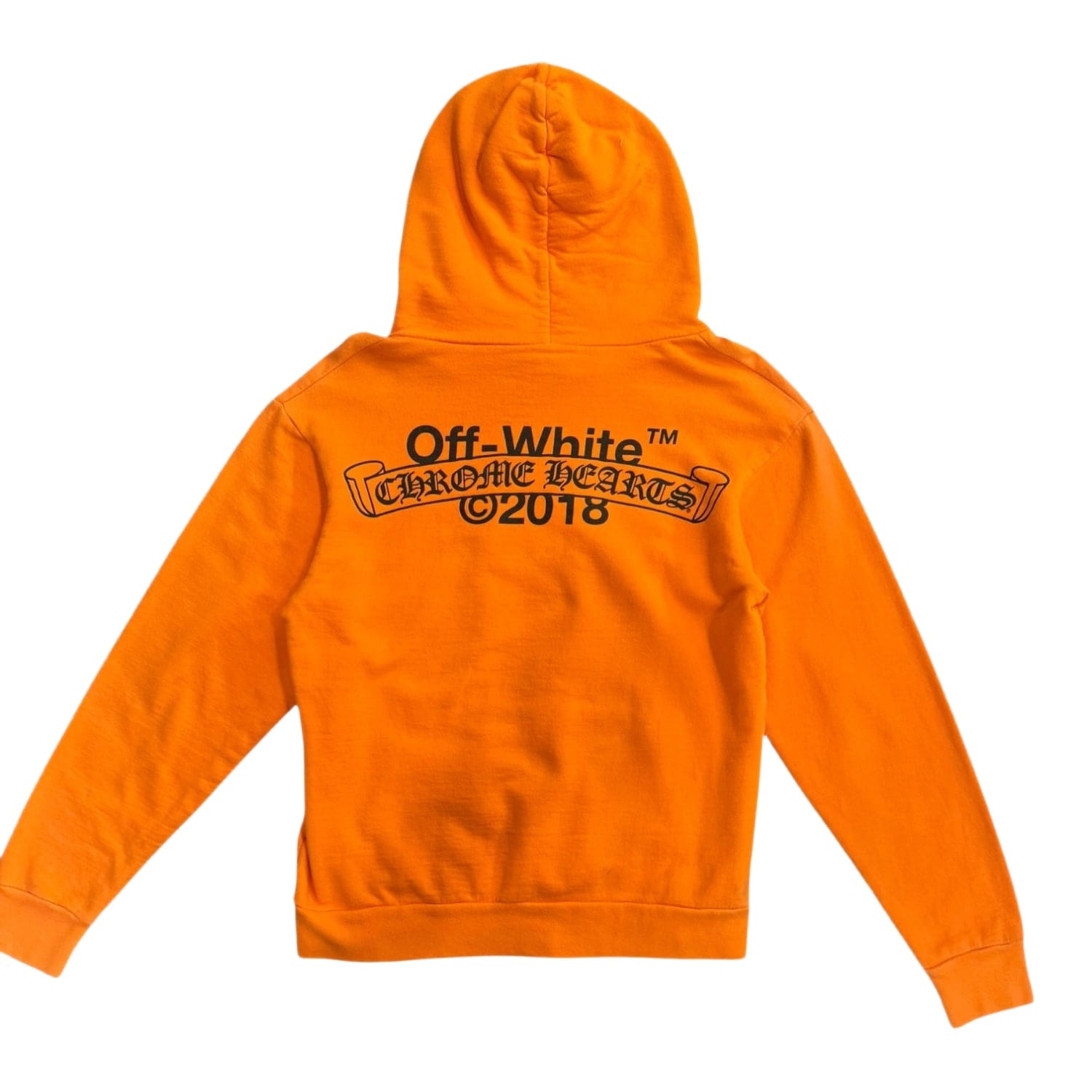 Chrome Hearts Off - White Hoodie Orange