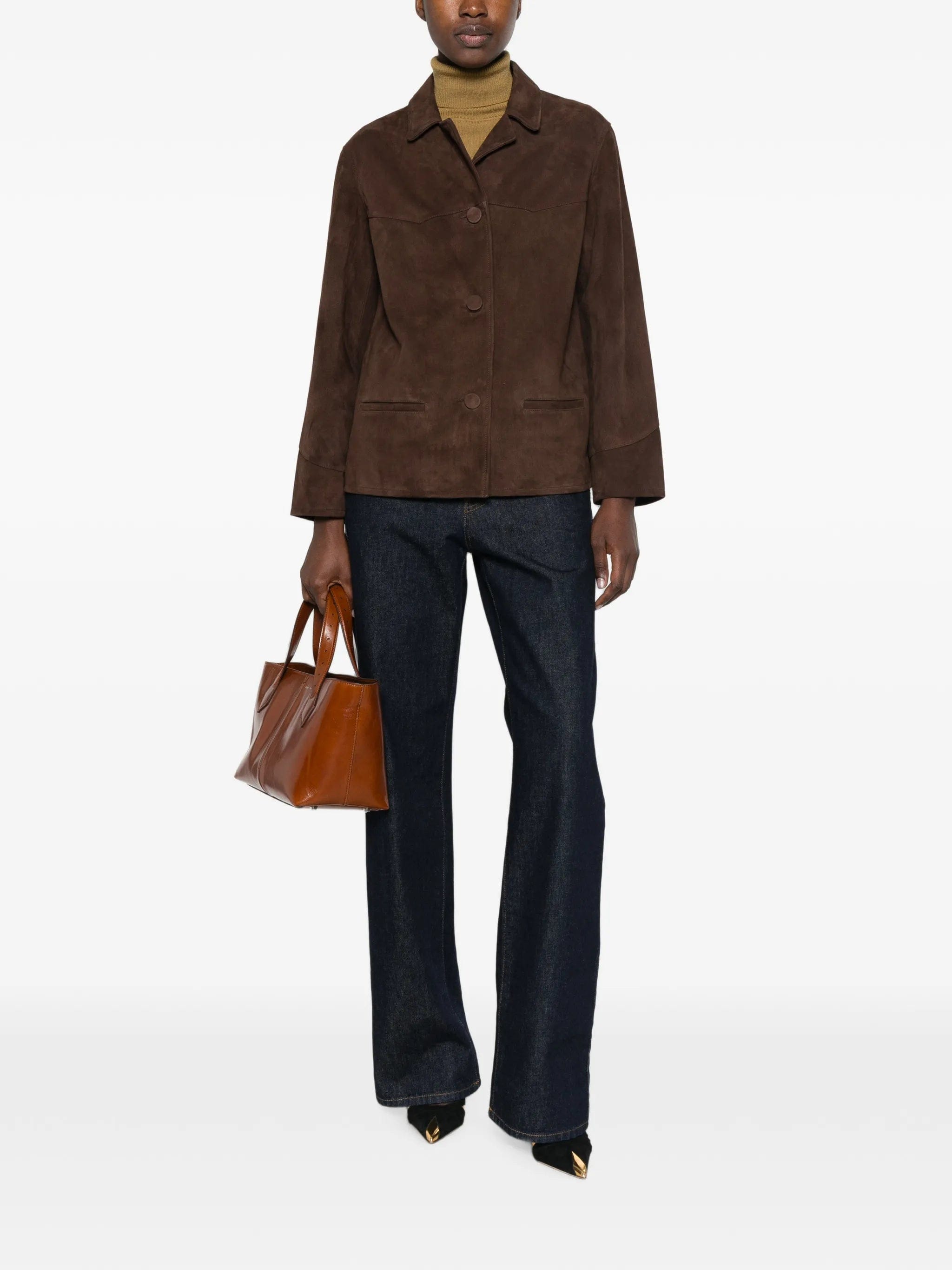 Tory Burch suede western - style jacket