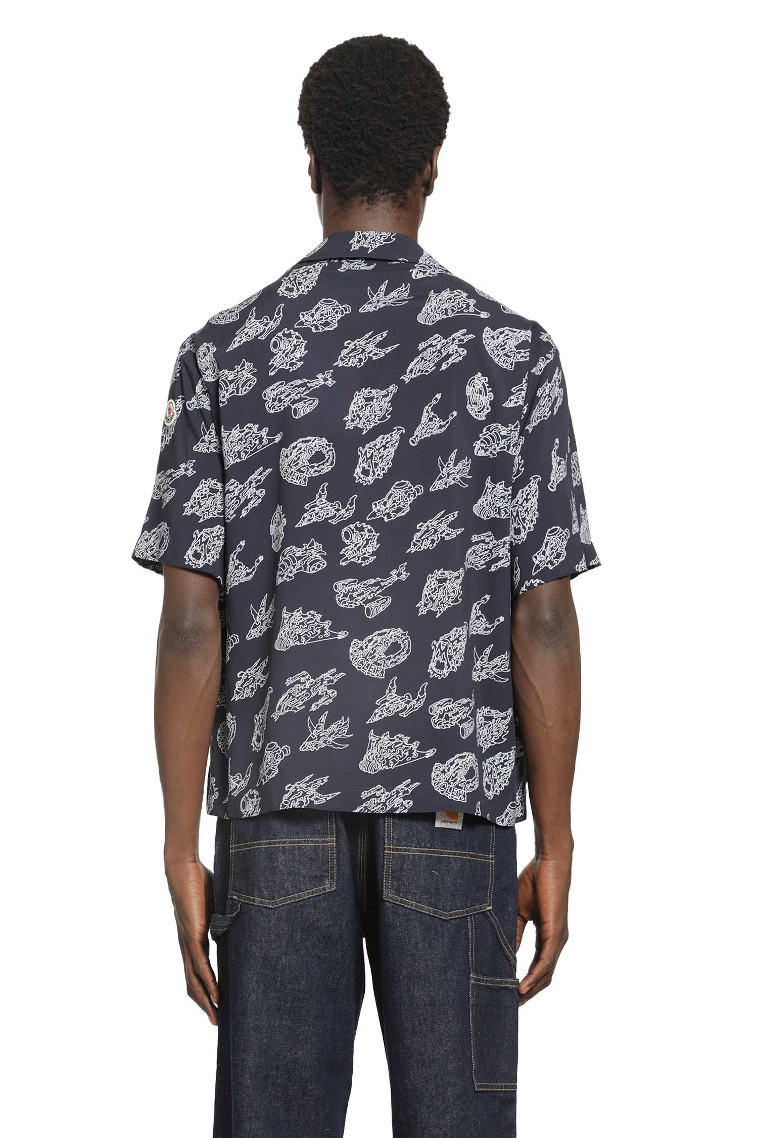 Moncler Printed Short Sleeve Shirt