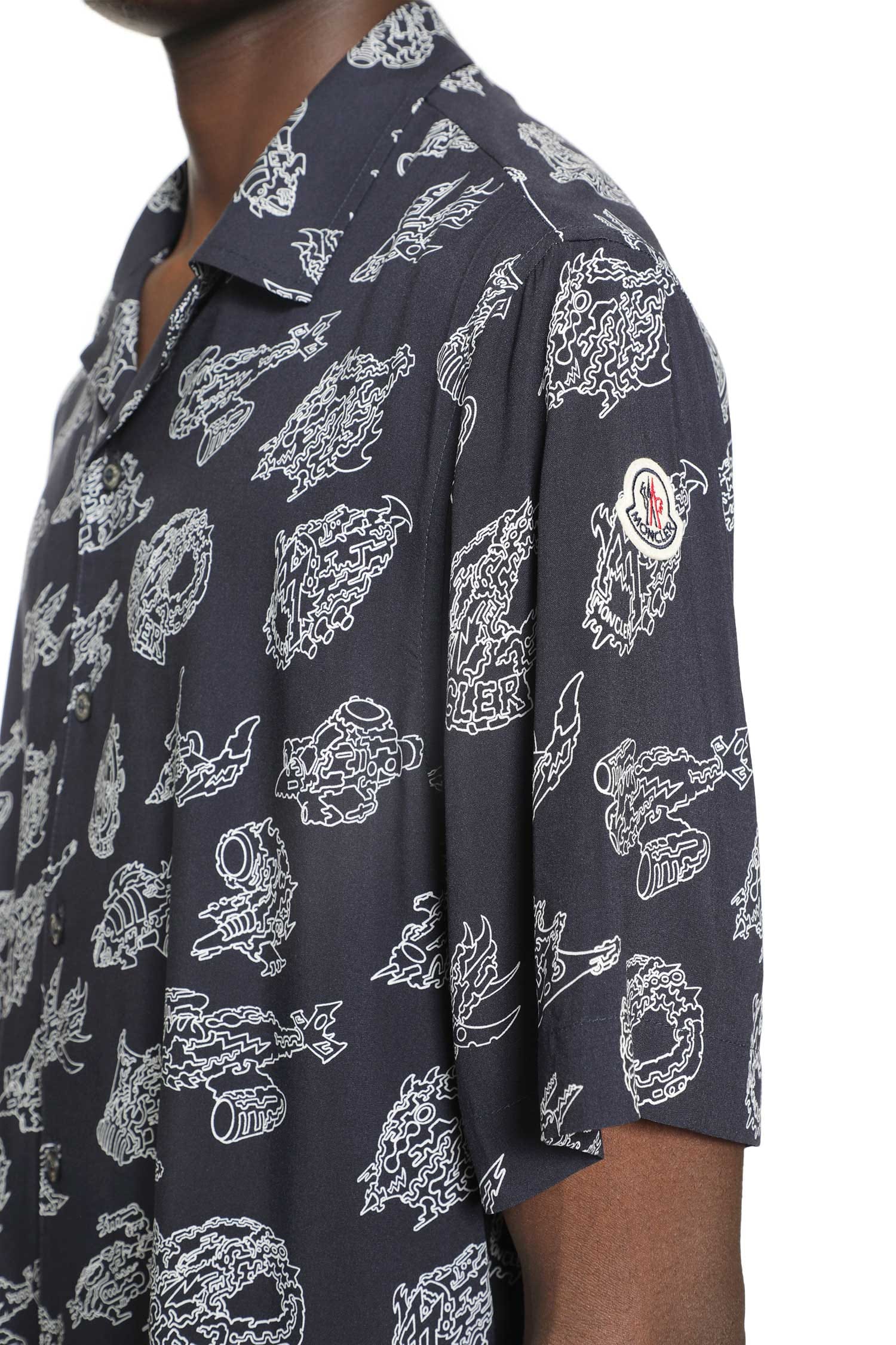 Moncler Printed Short Sleeve Shirt