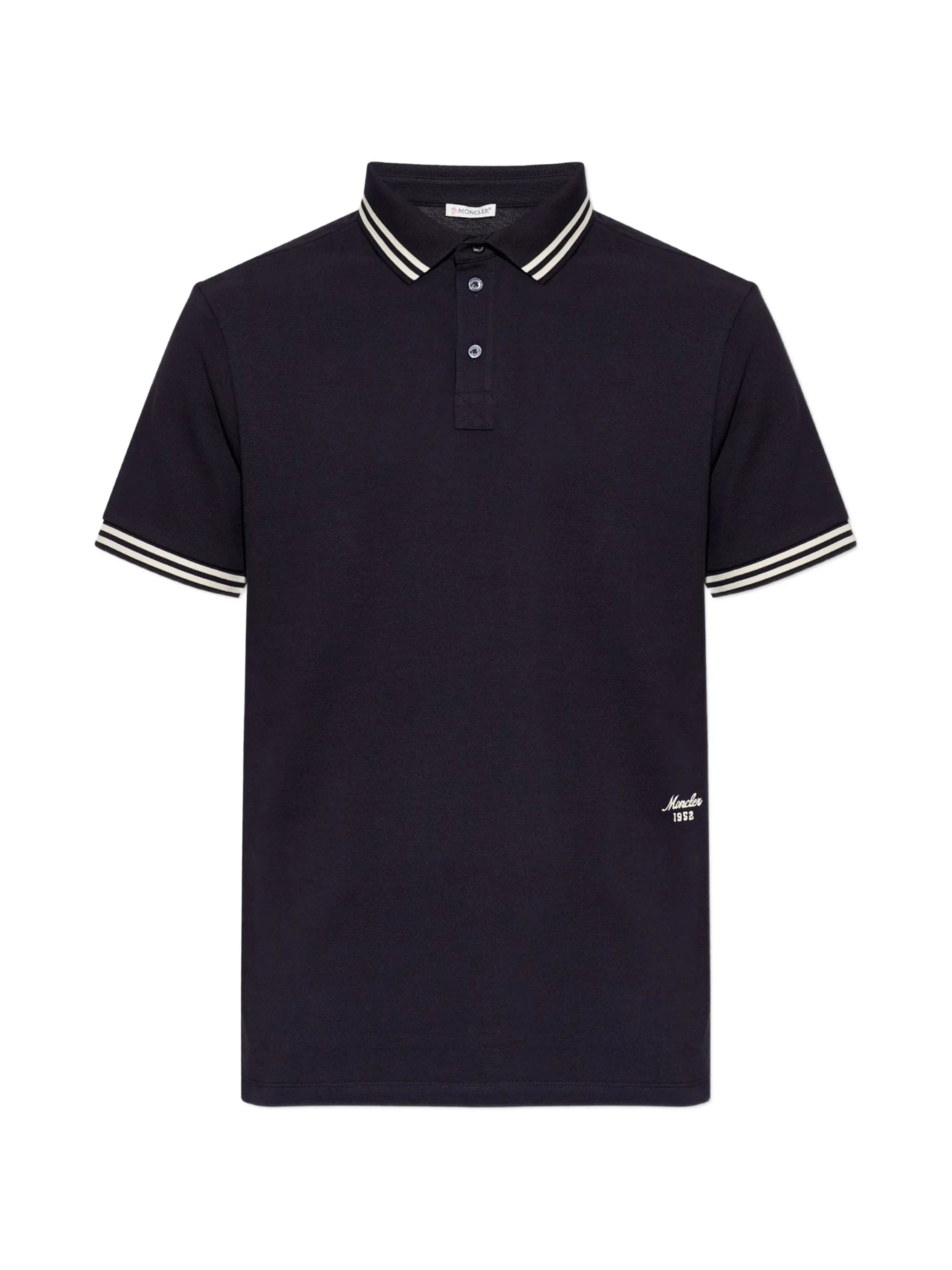 Moncler logo - embroidered polo shirt