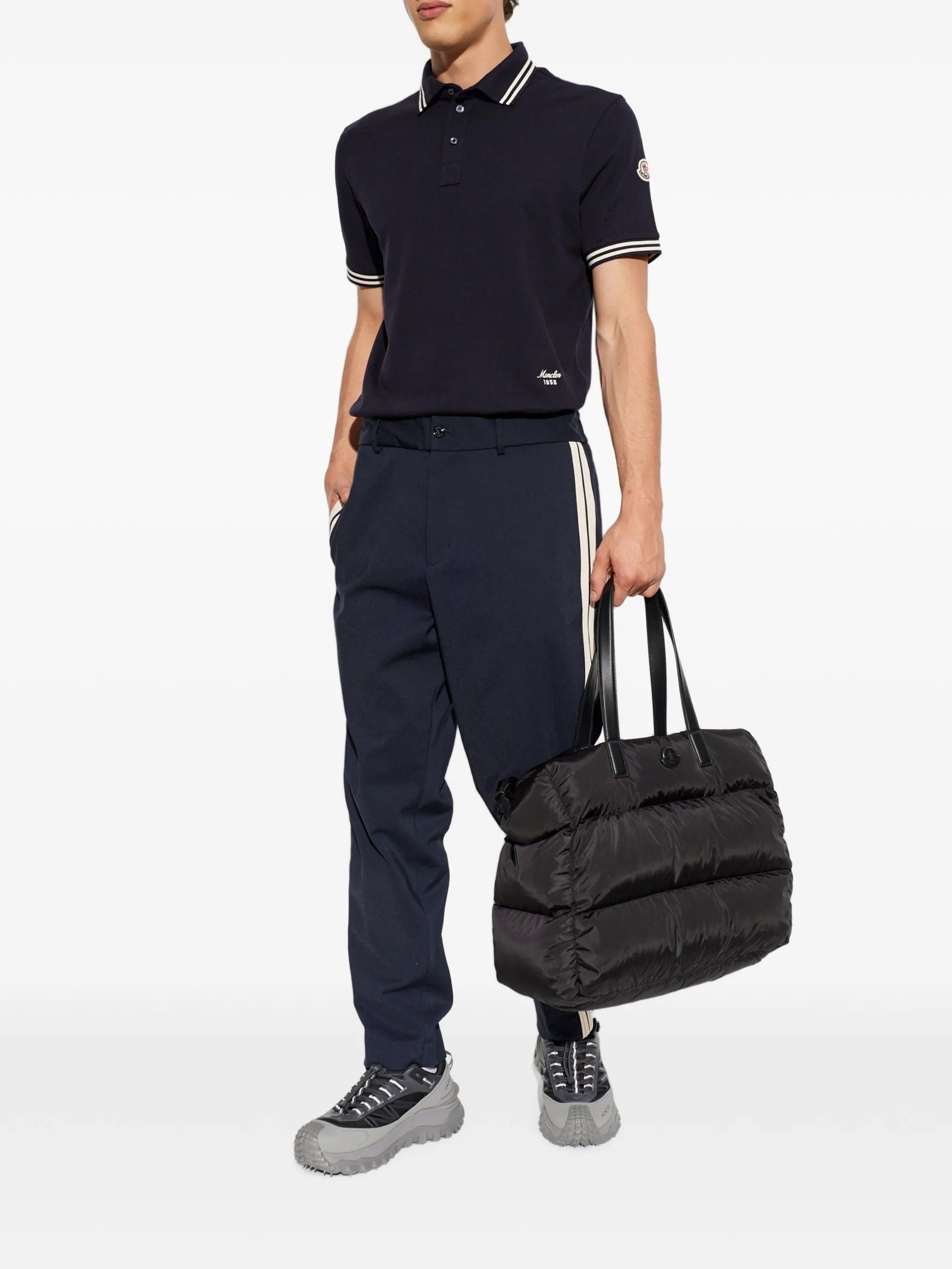 Moncler logo - embroidered polo shirt