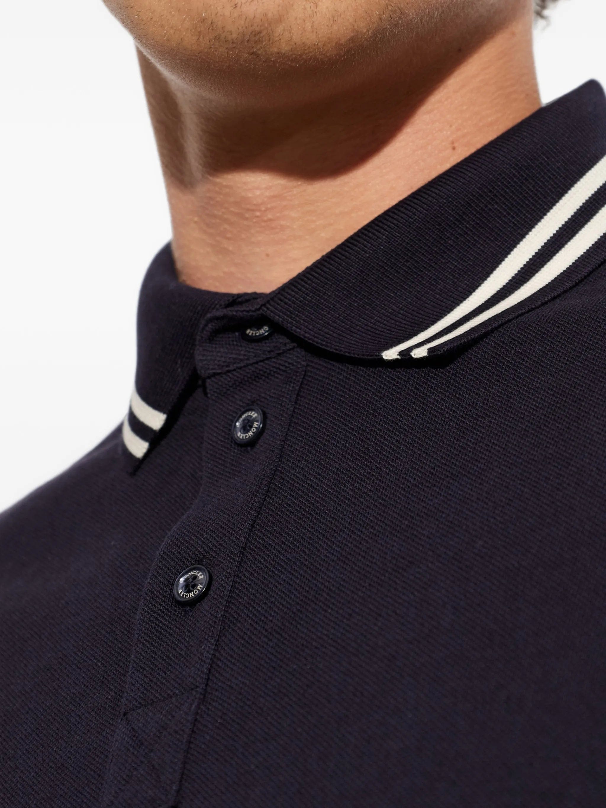 Moncler logo - embroidered polo shirt