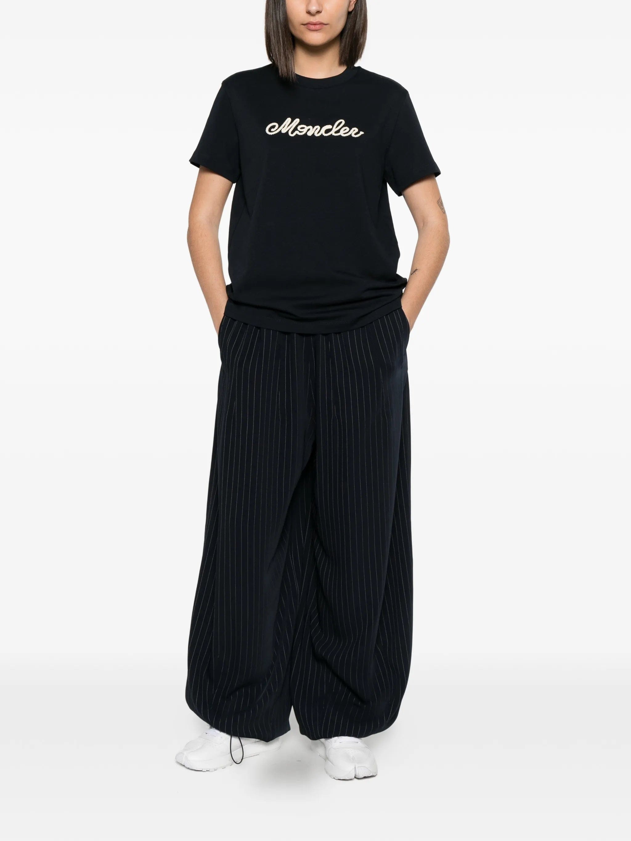 Moncler logo - embroidered T - shirt