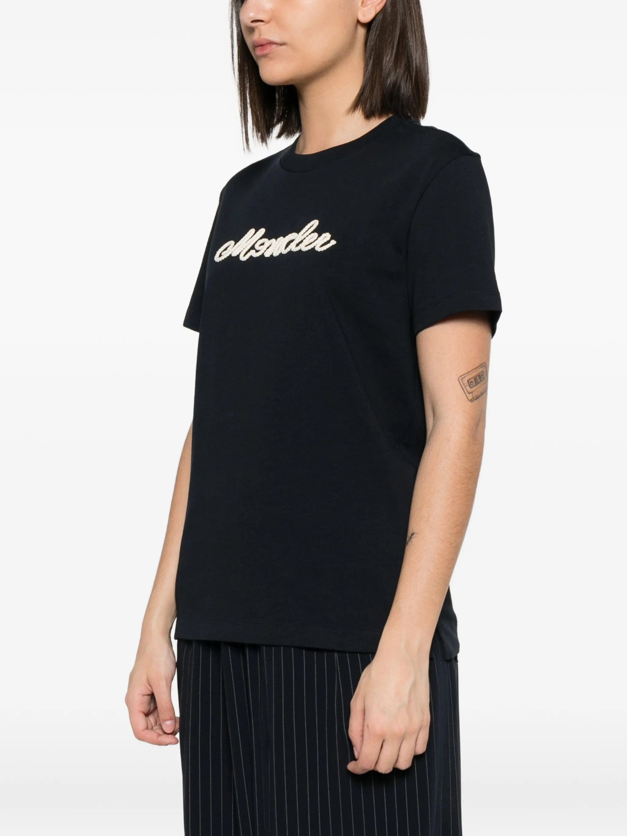 Moncler logo - embroidered T - shirt