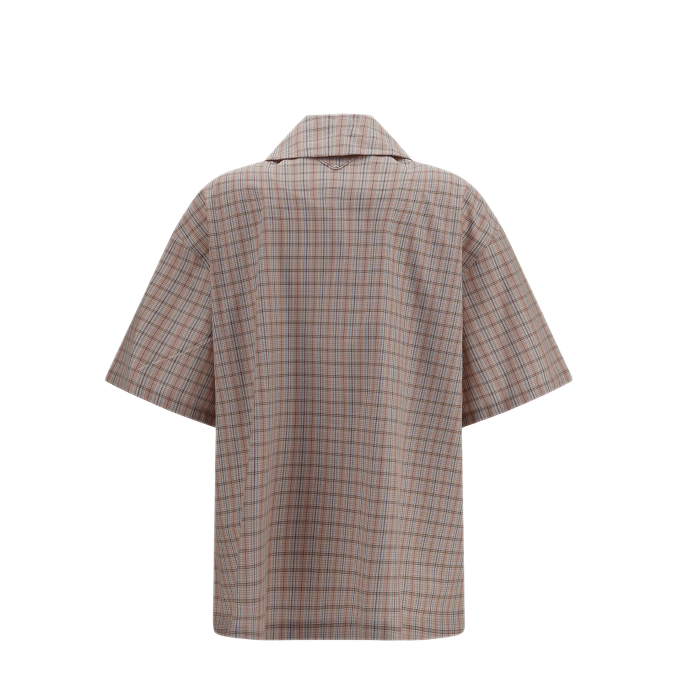 Prada Short - Sleeved Check Shirt